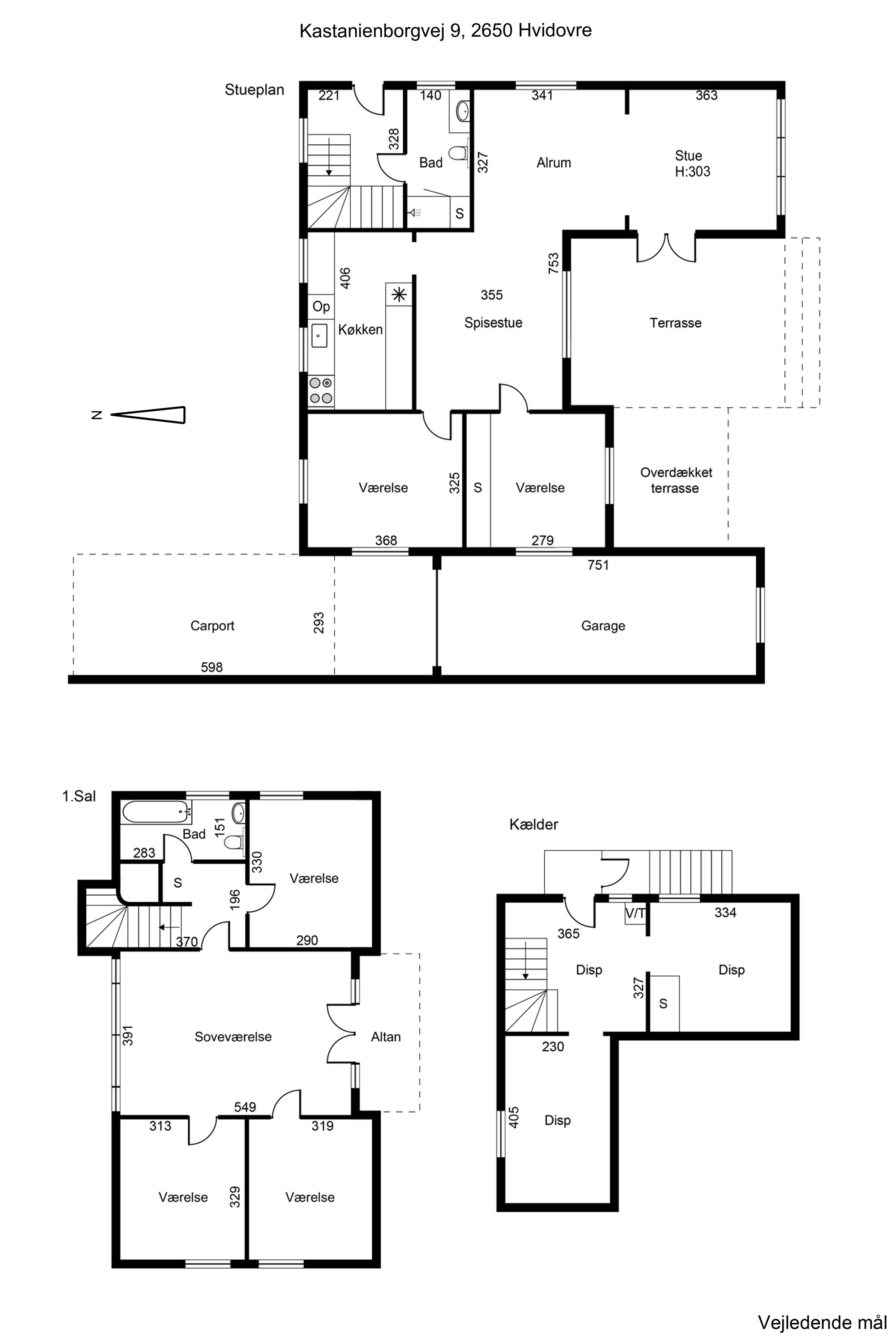 Plantegninger billede af Kastanienborgvej 9, 2650 Hvidovre