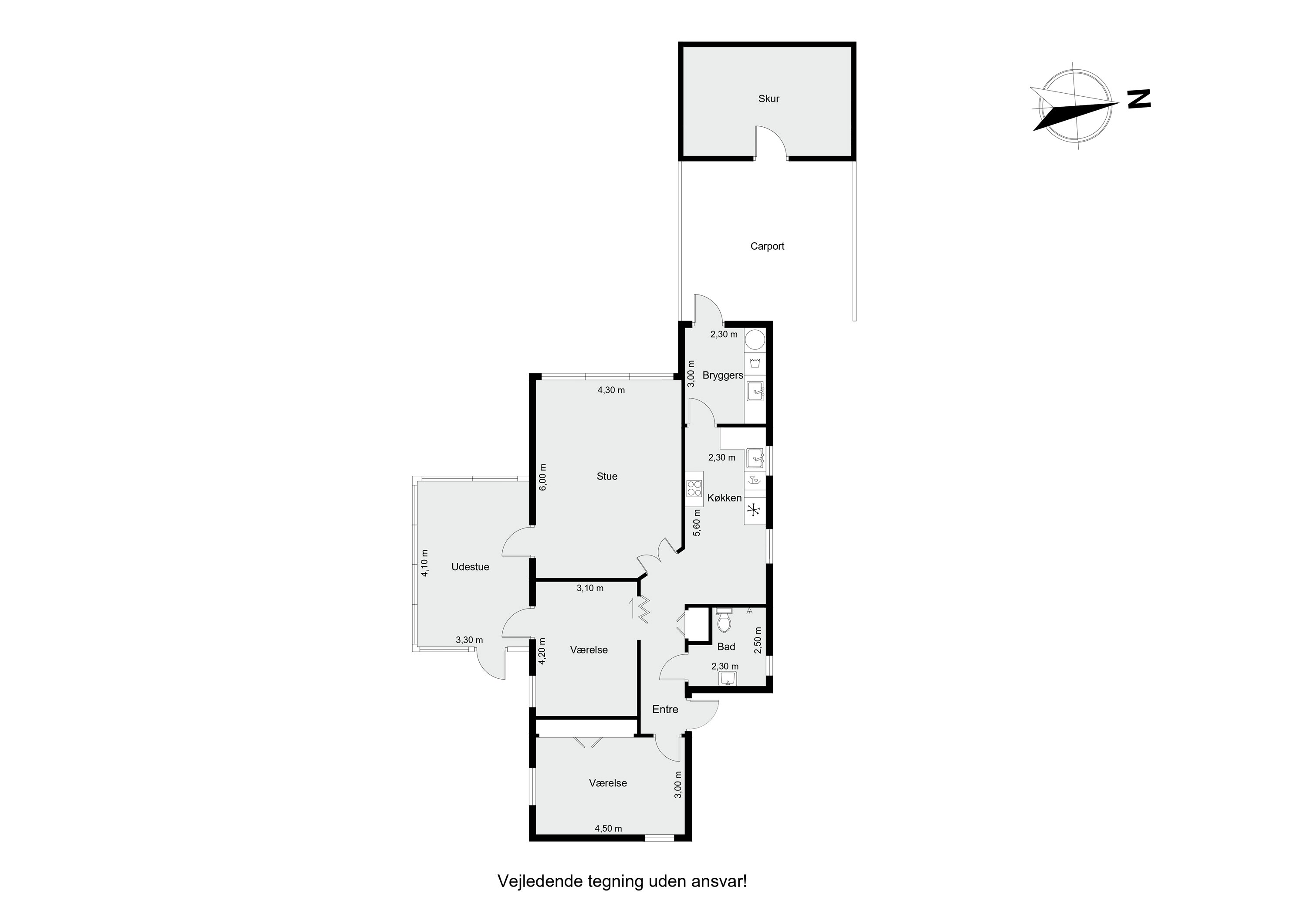Plantegninger billede af Lærkevej 10, 8832 Skals