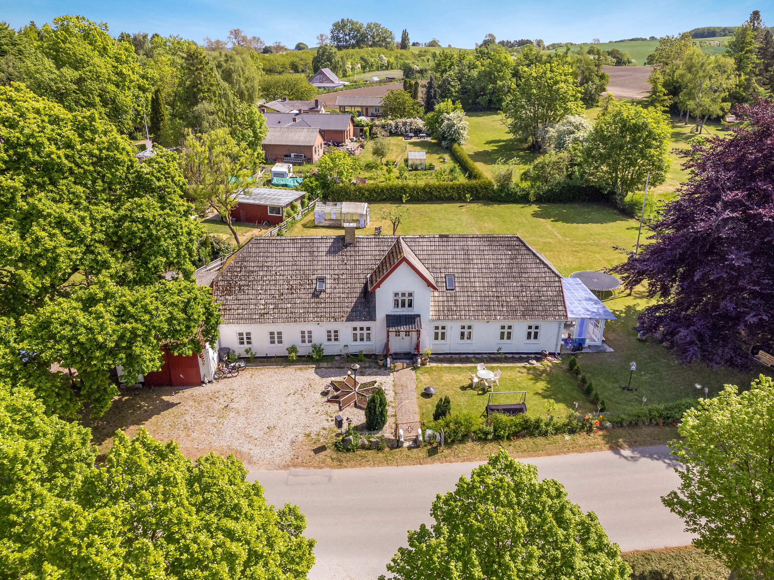 Fremhævet luftfoto billede i fuldskærmstilstand. Billede af Kogsbøllevej 49, Kogsbølle, 5800 Nyborg