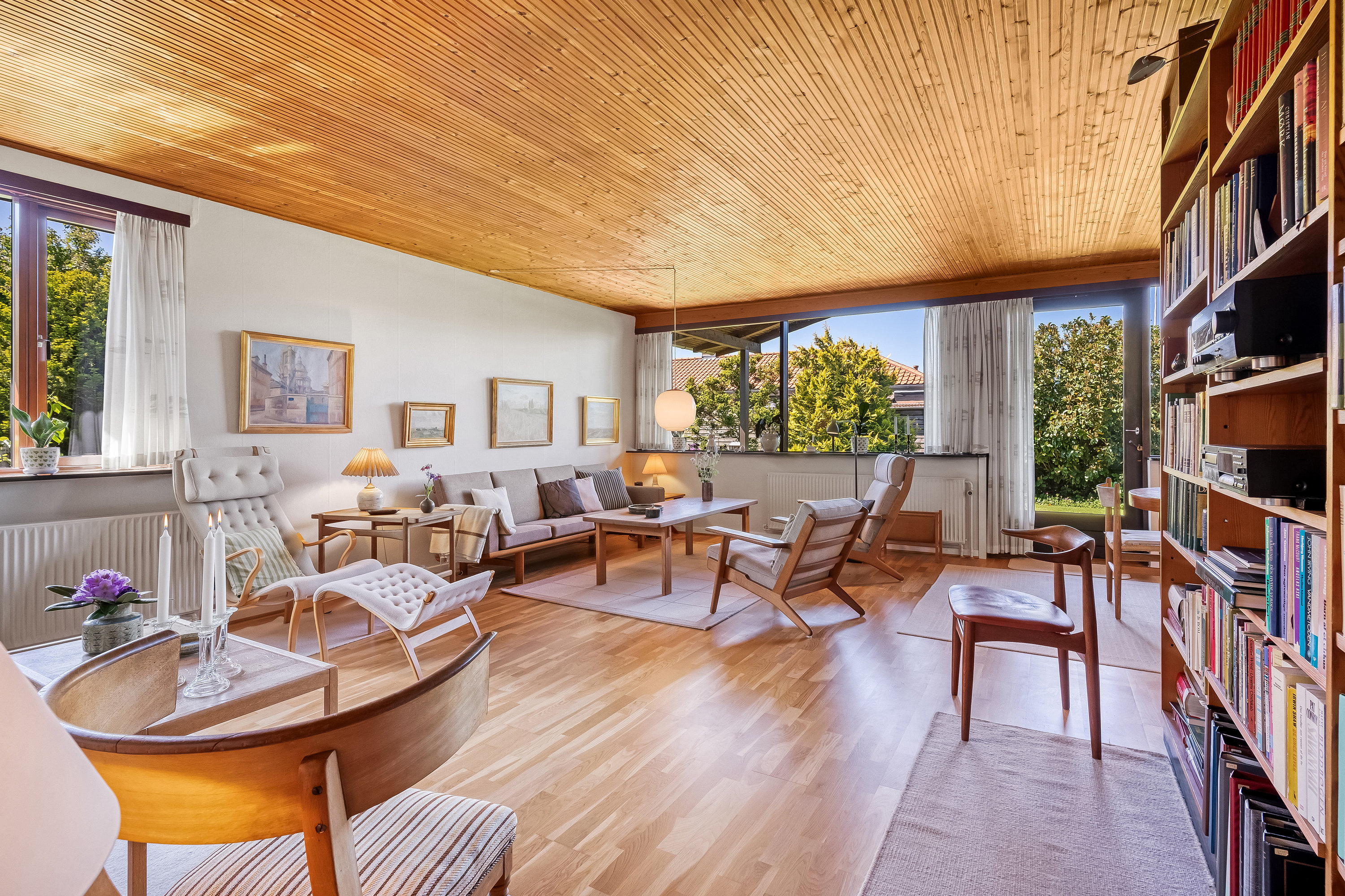 Fremhævet stue billede i fuldskærmstilstand. Billede af Alkjærhøj 18, 6950 Ringkøbing