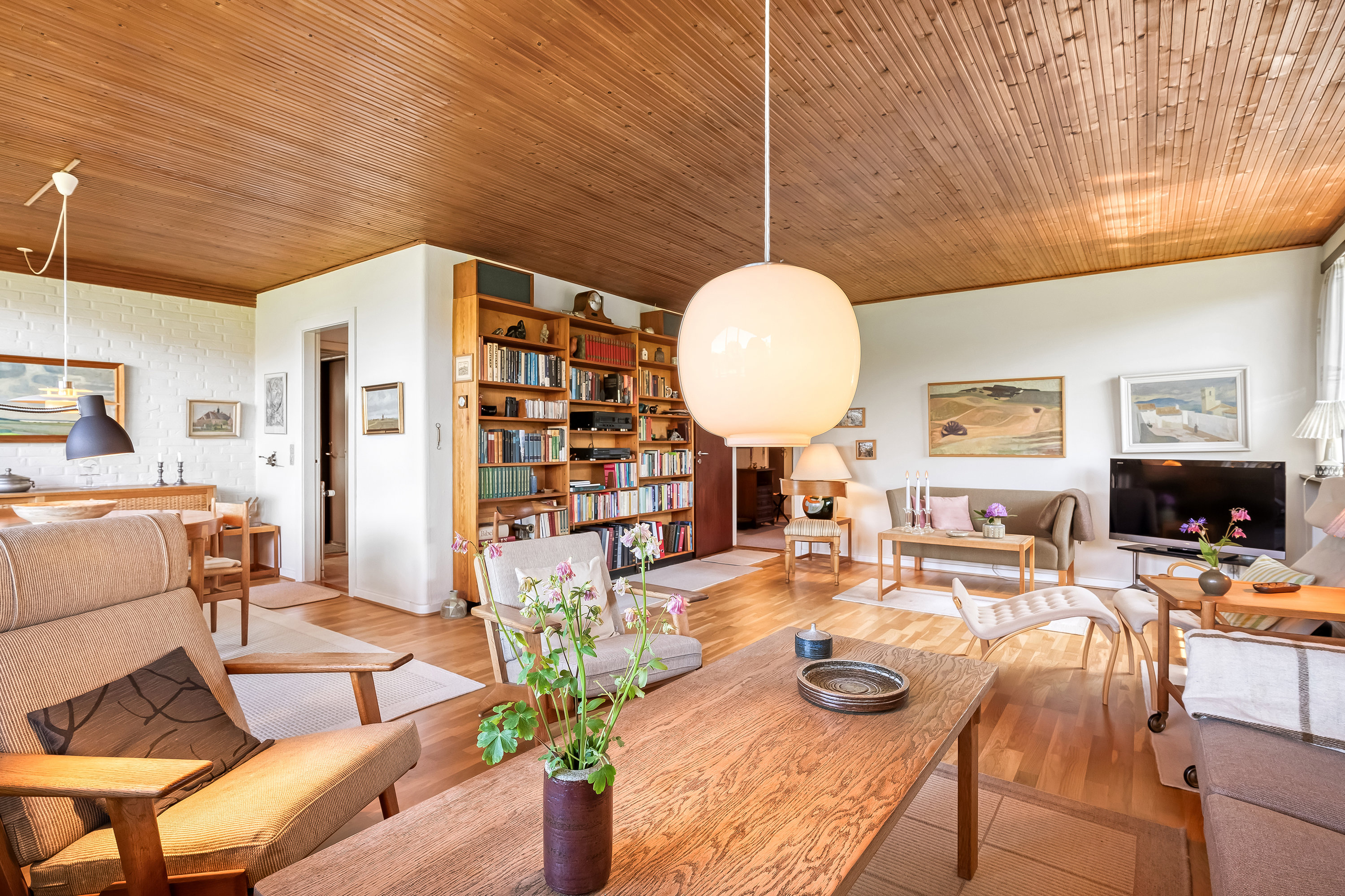 Fremhævet stue billede i fuldskærmstilstand. Billede af Alkjærhøj 18, 6950 Ringkøbing