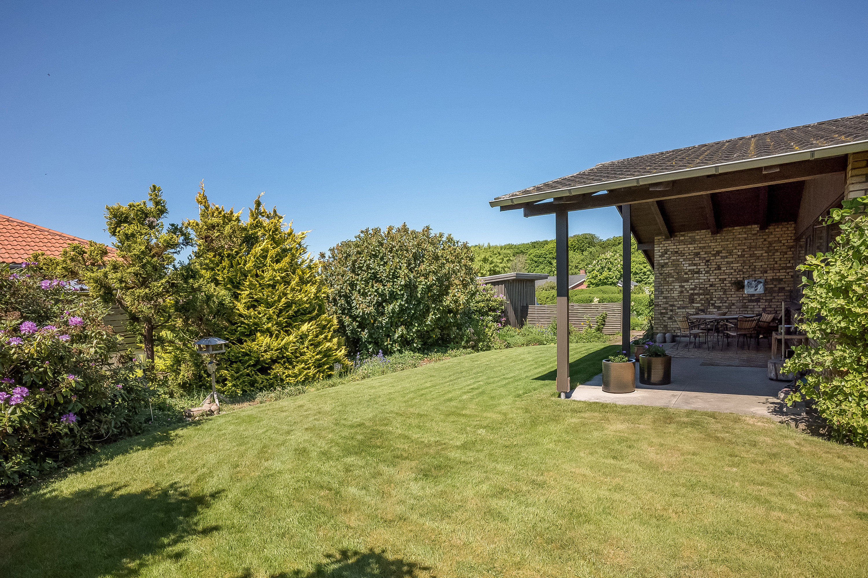 Fremhævet have billede i fuldskærmstilstand. Billede af Alkjærhøj 18, 6950 Ringkøbing