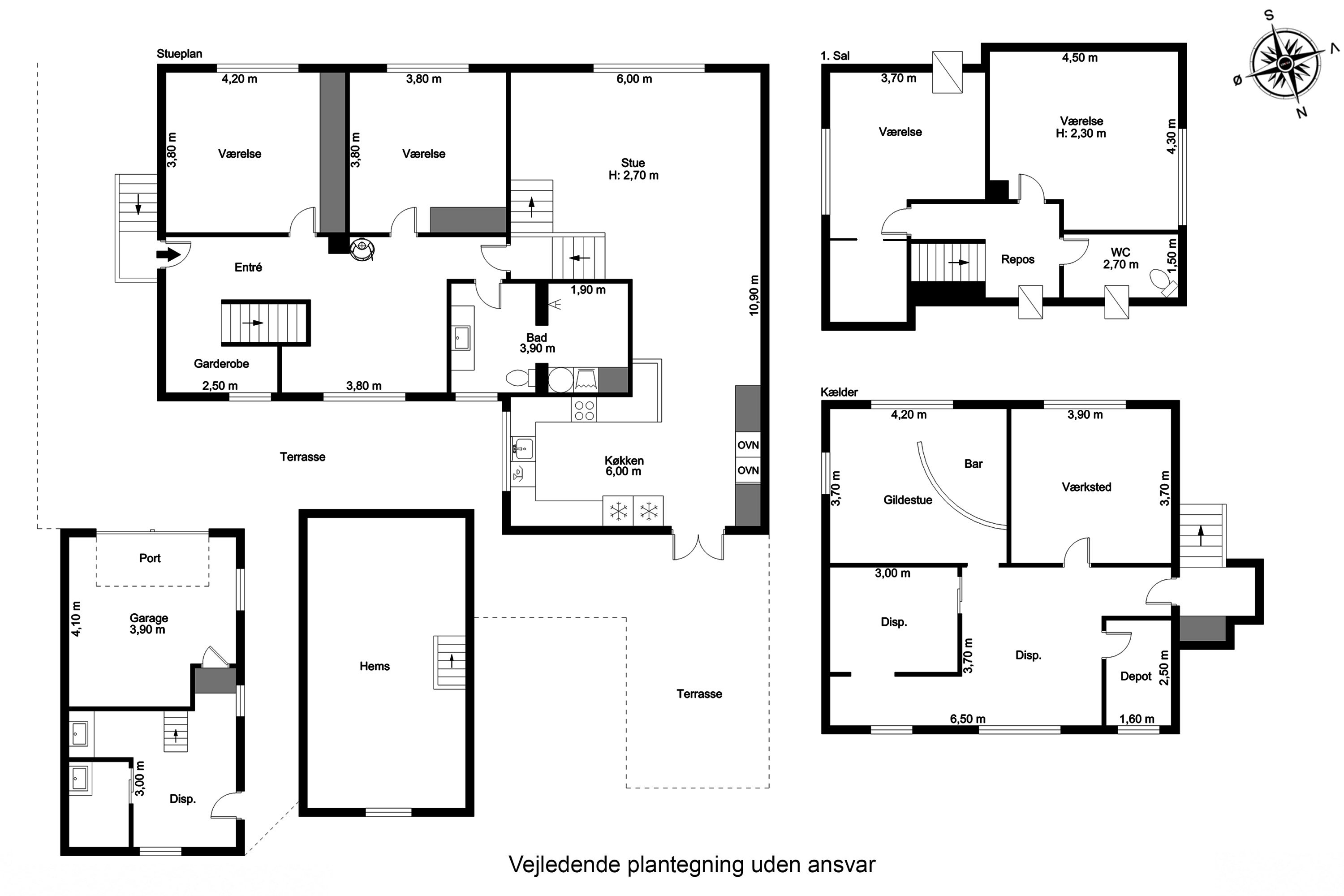 Plantegninger billede af Kilenvej 14, Brudager, 5883 Oure