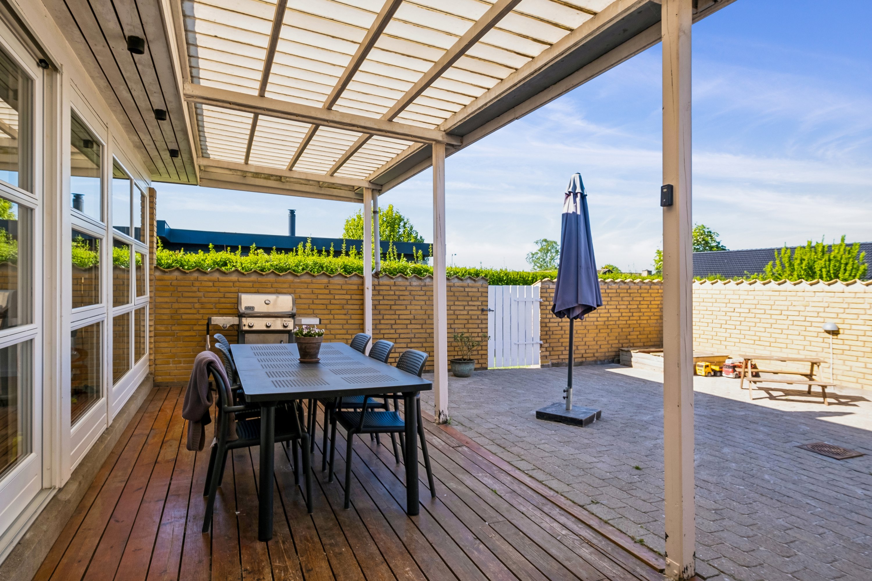 Fremhævet terrasse billede i fuldskærmstilstand. Billede af Agertoften 6, Stensballe, 8700 Horsens