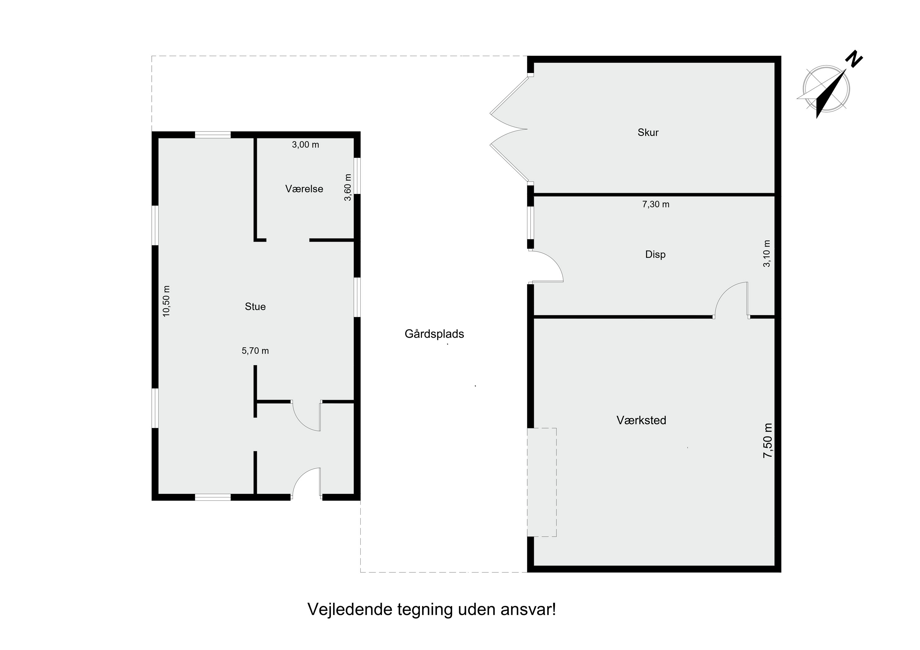 Plantegninger billede af Ryvej 126, Høver, 8464 Galten