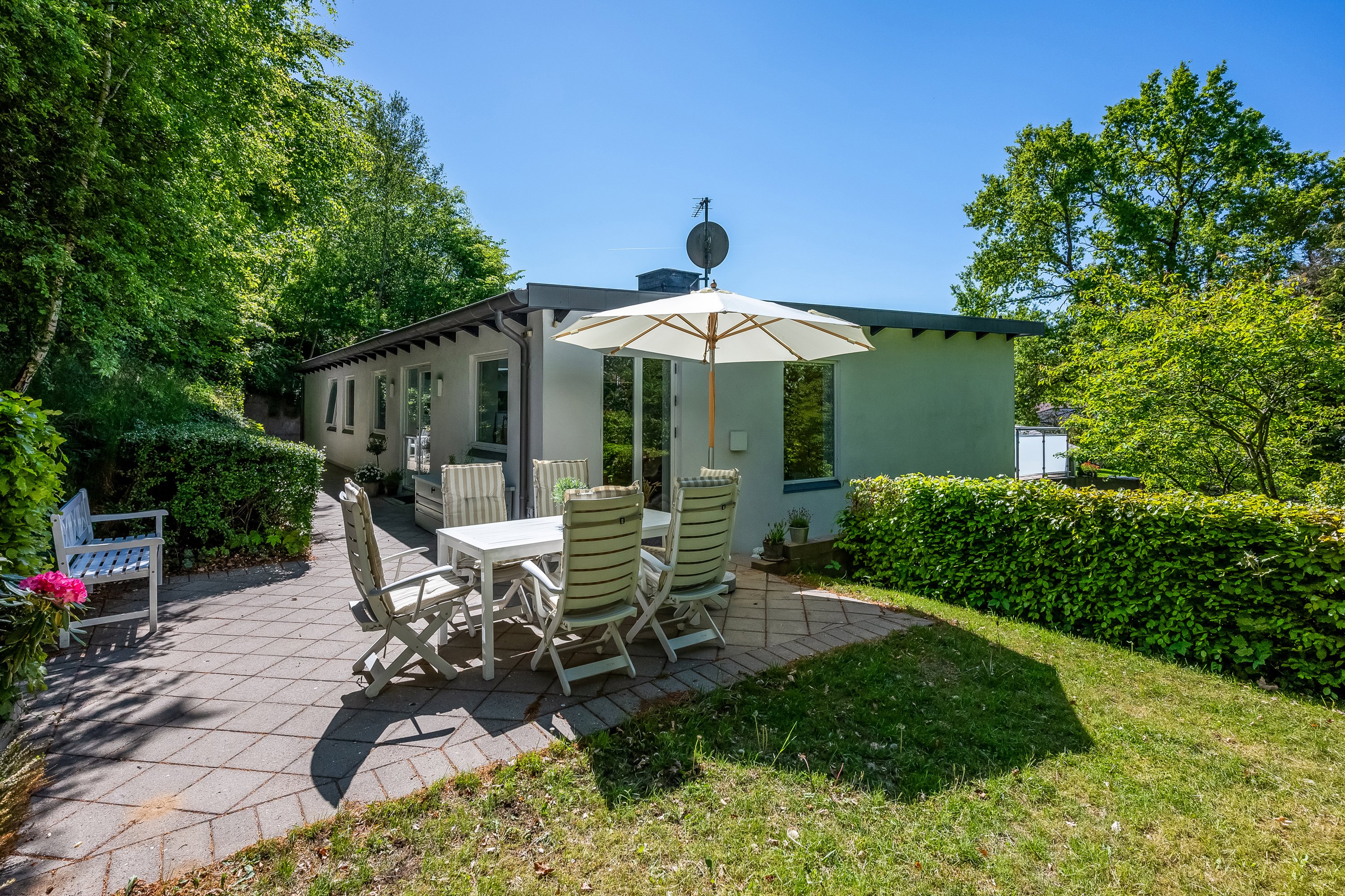 Fremhævet terrasse billede i fuldskærmstilstand. Billede af Granbakken 9, 7500 Holstebro