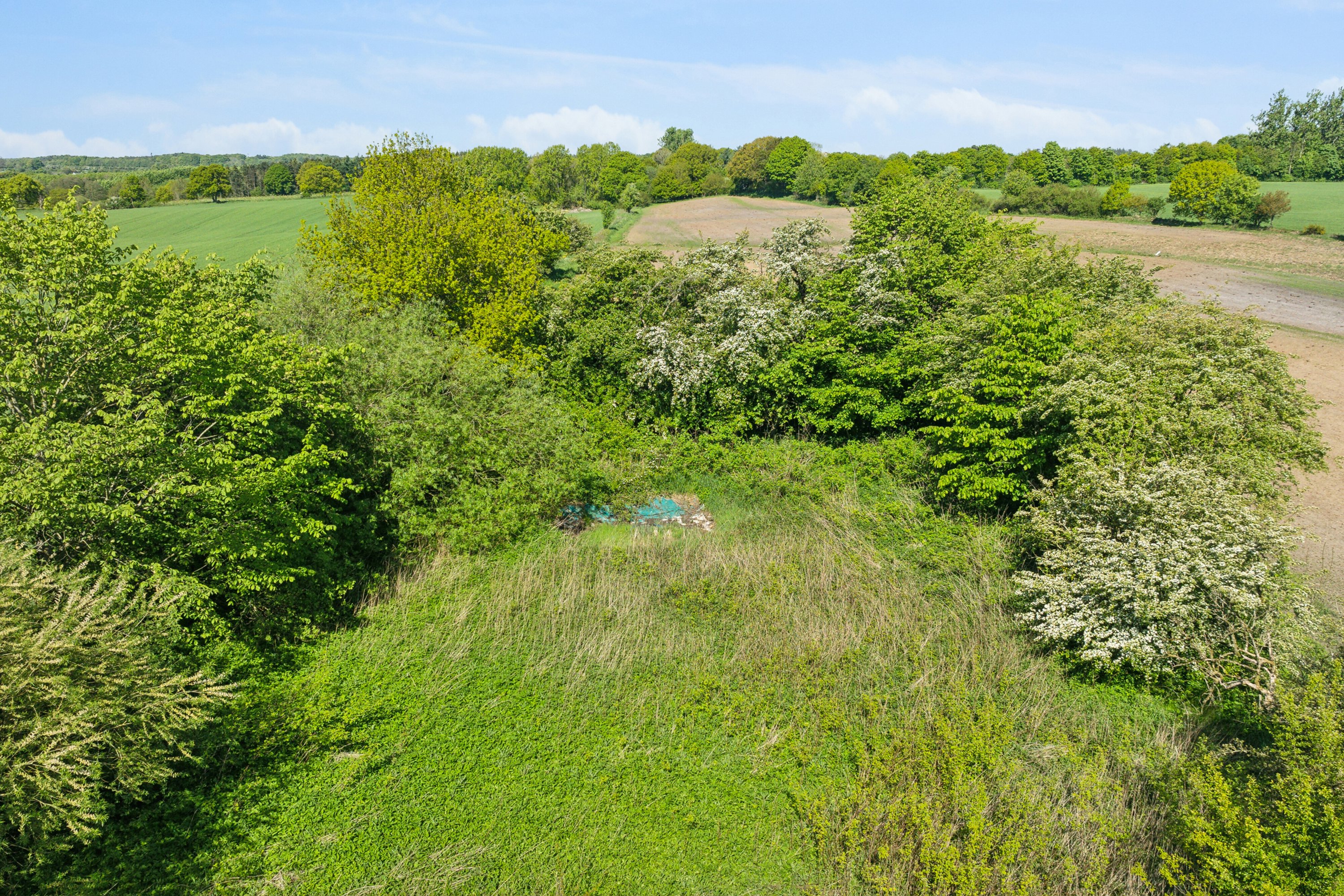 Fremhævet set fra haven billede i fuldskærmstilstand. Billede af Roedsvej 17, Bølling, 6040 Egtved