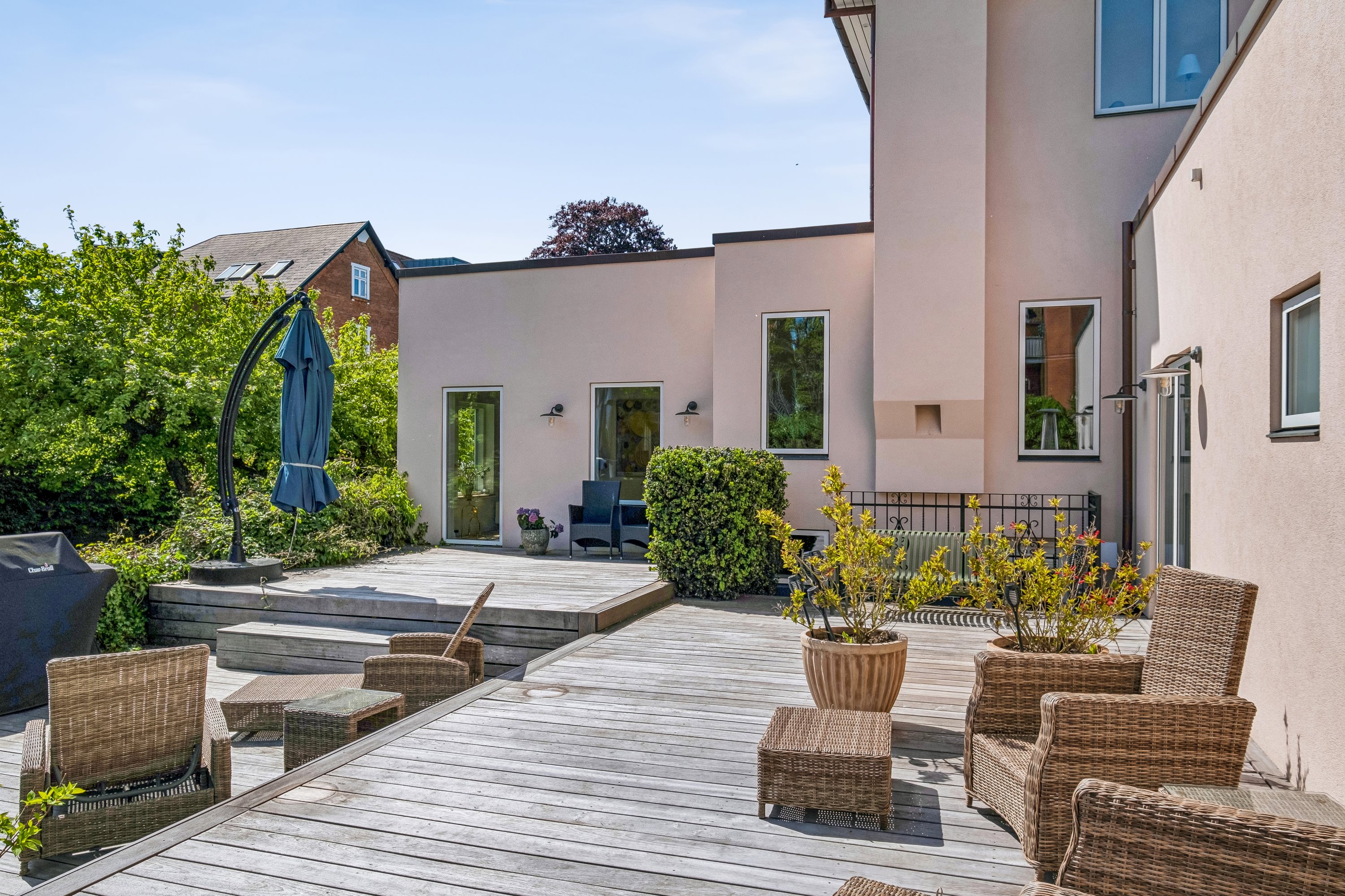 Fremhævet terrasse billede i fuldskærmstilstand. Billede af Carl Johans Gade 4, Østbyen, 8700 Horsens