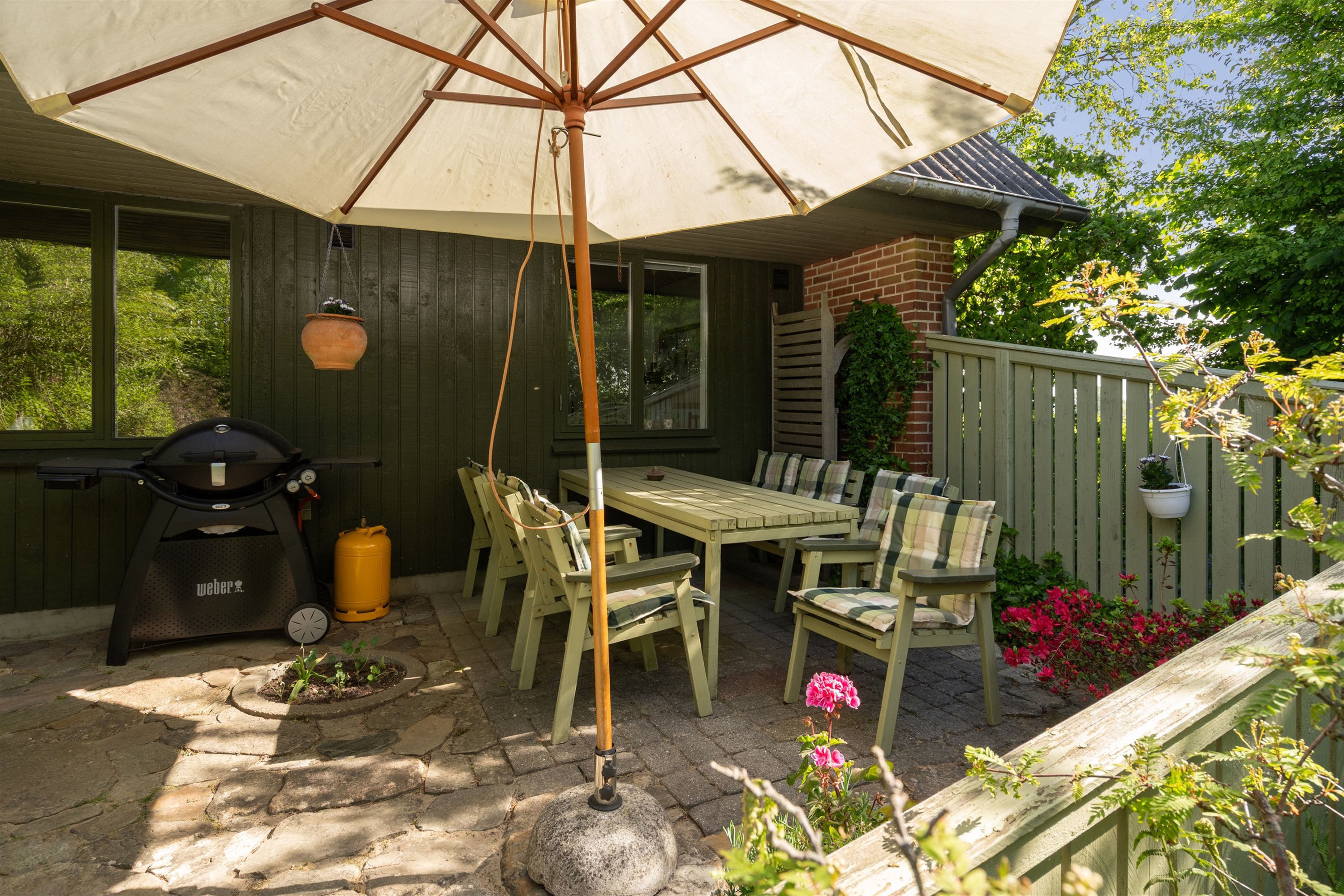 Fremhævet terrasse billede i fuldskærmstilstand. Billede af Sdr Mallevej 44, Horne, 6800 Varde