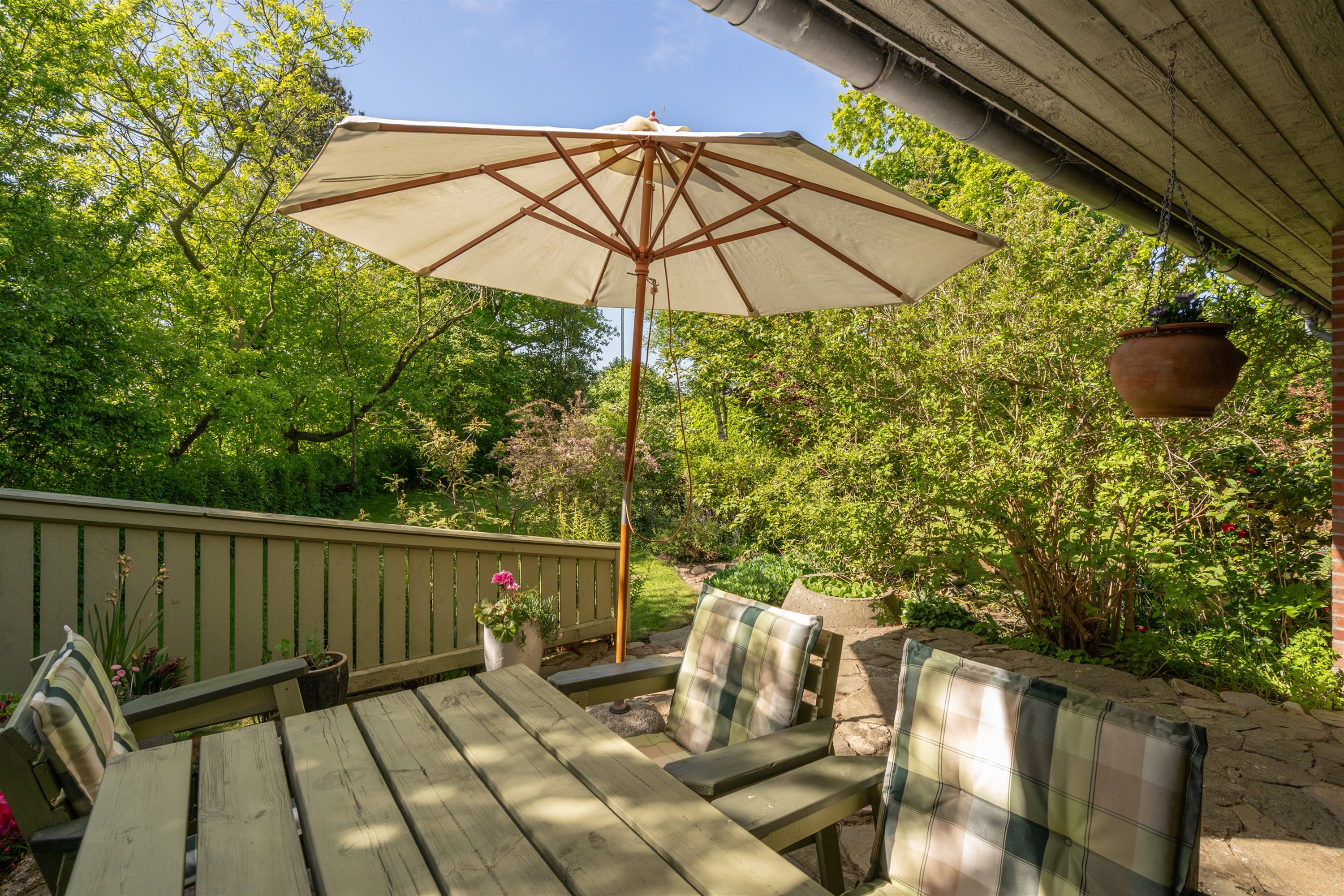 Fremhævet terrasse billede i fuldskærmstilstand. Billede af Sdr Mallevej 44, Horne, 6800 Varde