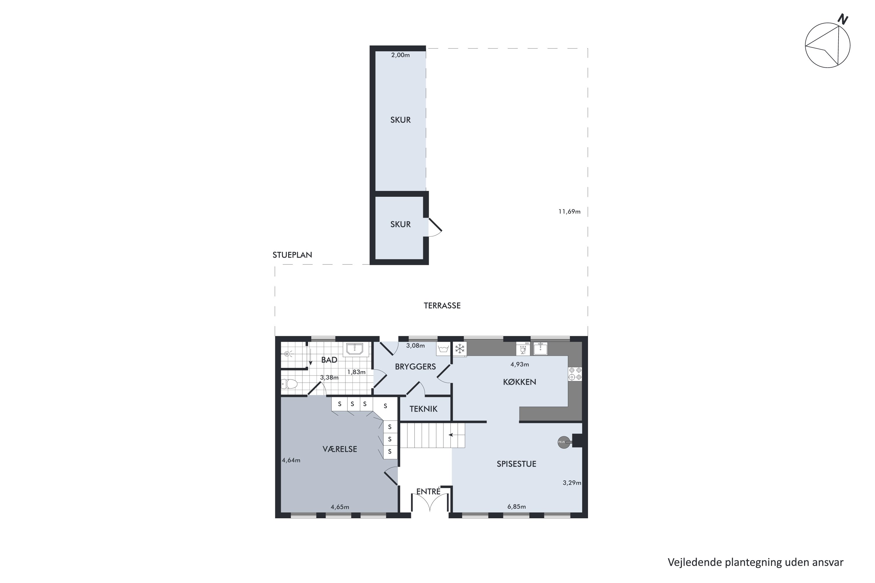 Plantegninger billede af Haldrupvej 14A, Søvind, 8700 Horsens