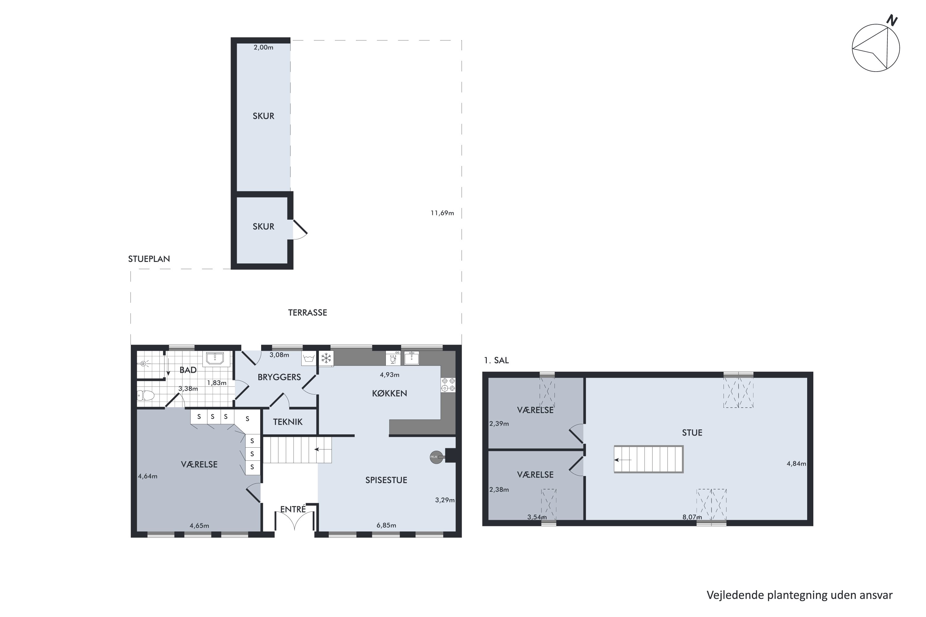 Plantegninger billede af Haldrupvej 14A, Søvind, 8700 Horsens