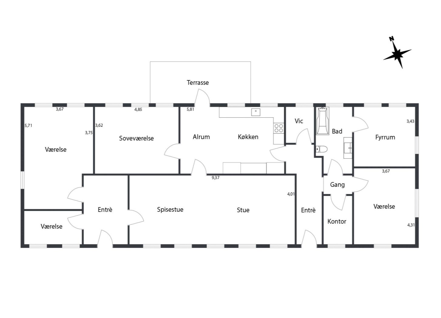 Plantegninger billede af Sejlstrupvej 140, Sejlstrup, 9480 Løkken