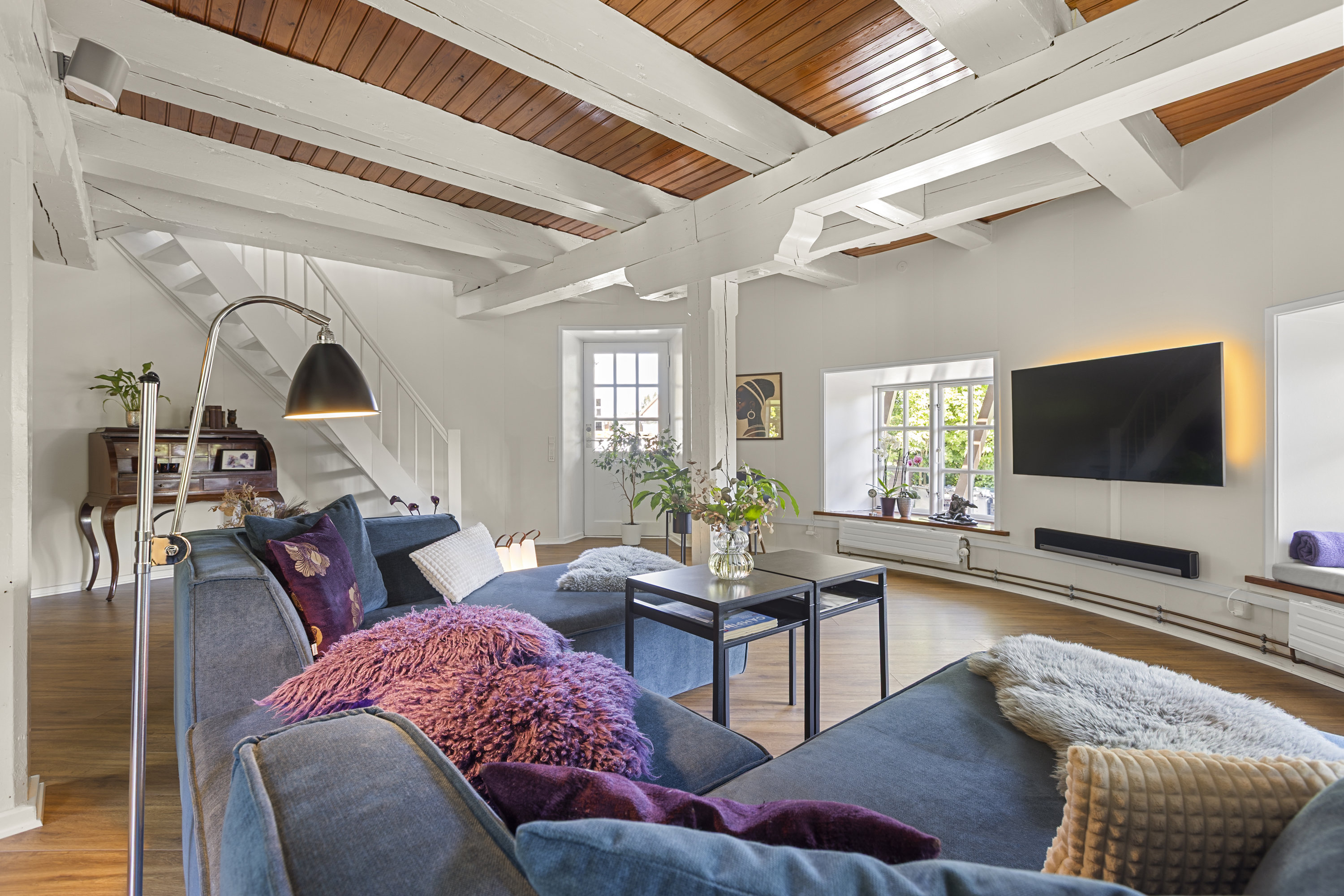 Fremhævet stue billede i fuldskærmstilstand. Billede af Møllebakken 39, 4200 Slagelse