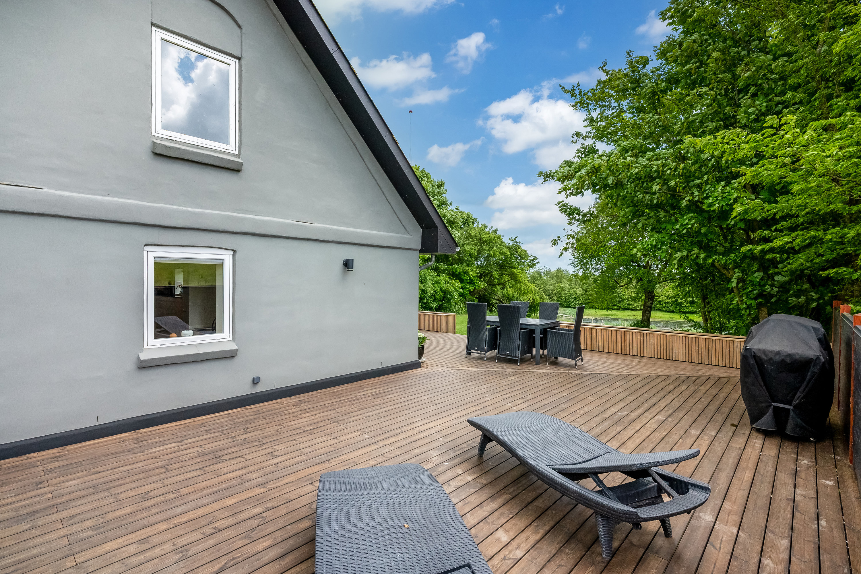 Fremhævet terrasse billede i fuldskærmstilstand. Billede af Kalsgårdvej 13, Mejrup, 7500 Holstebro