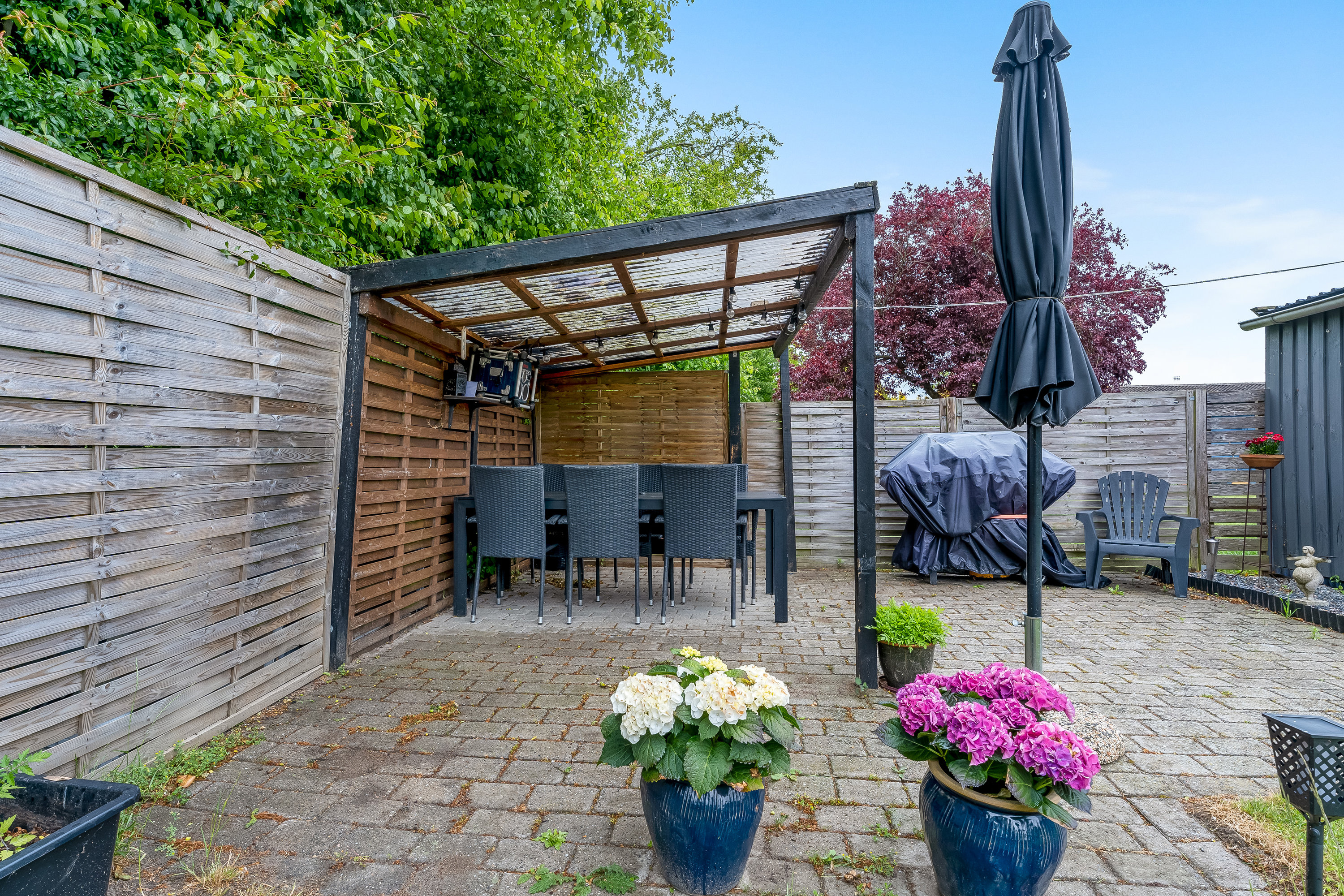 Fremhævet terrasse billede i fuldskærmstilstand. Billede af Eiglersvej 35, 4900 Nakskov