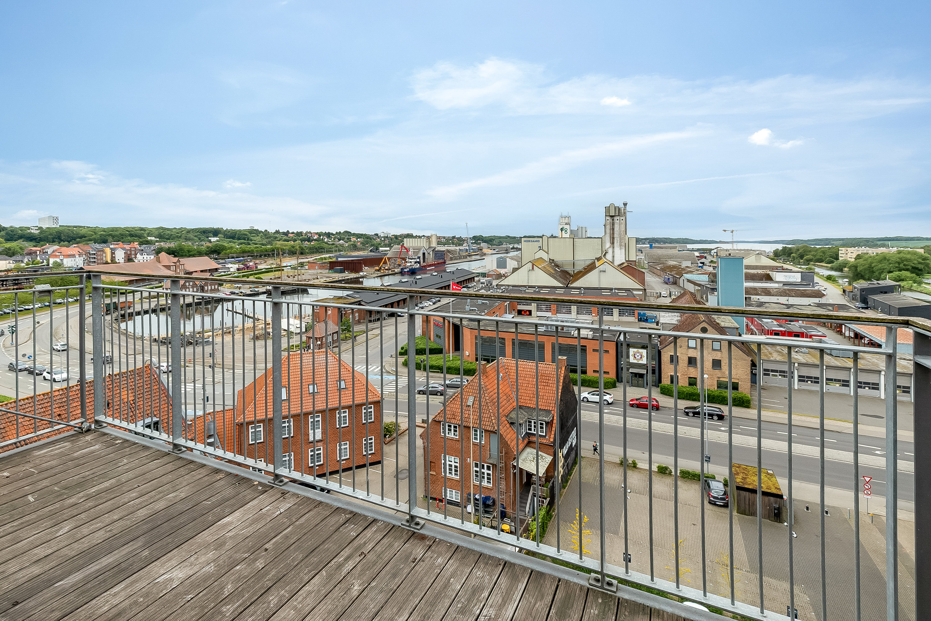 Fremhævet altan billede i fuldskærmstilstand. Billede af Havneparken 8, 6. 1., 6000 Kolding