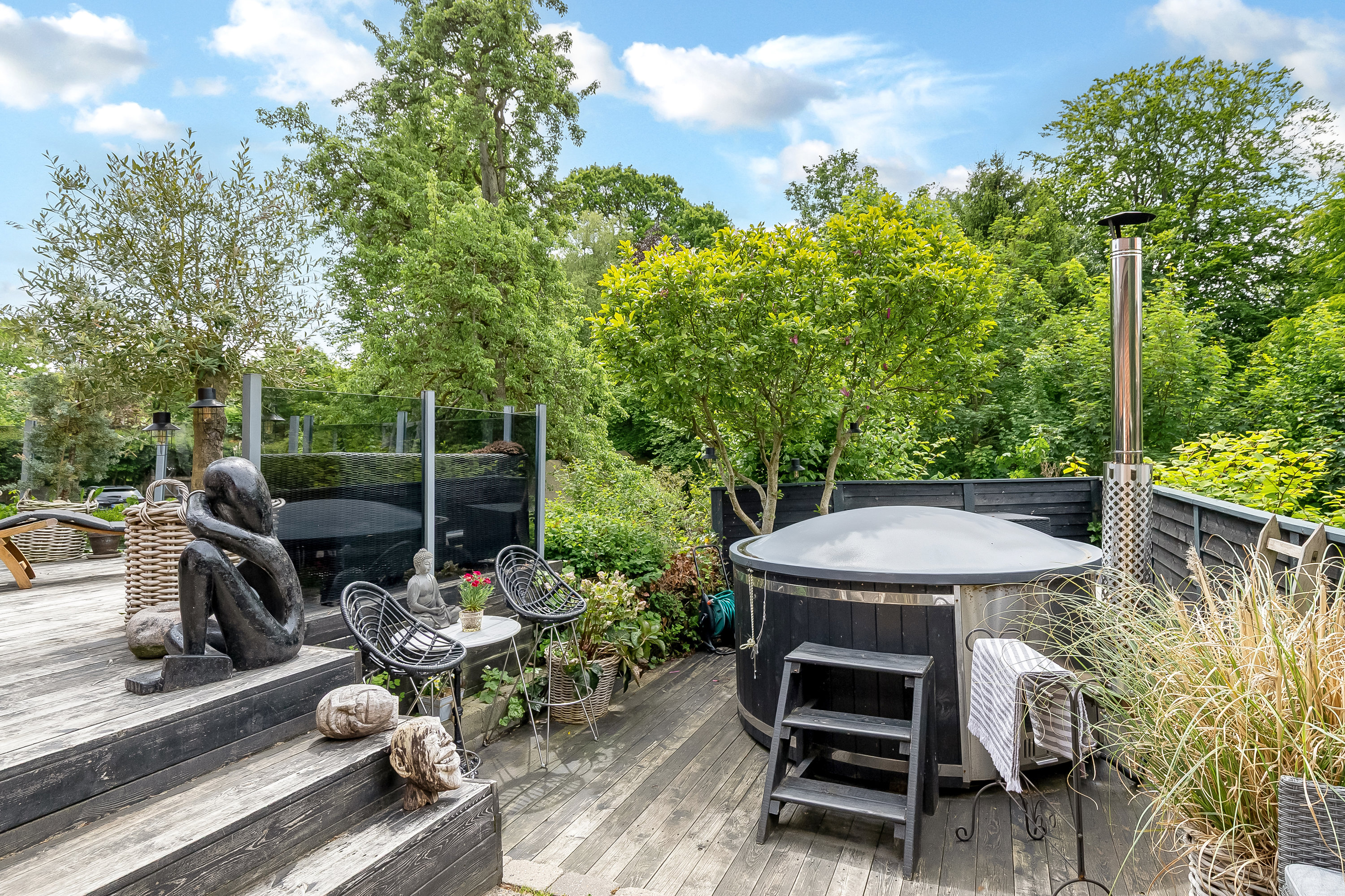 Fremhævet terrasse billede i fuldskærmstilstand. Billede af Fredericiavej 26, 7100 Vejle