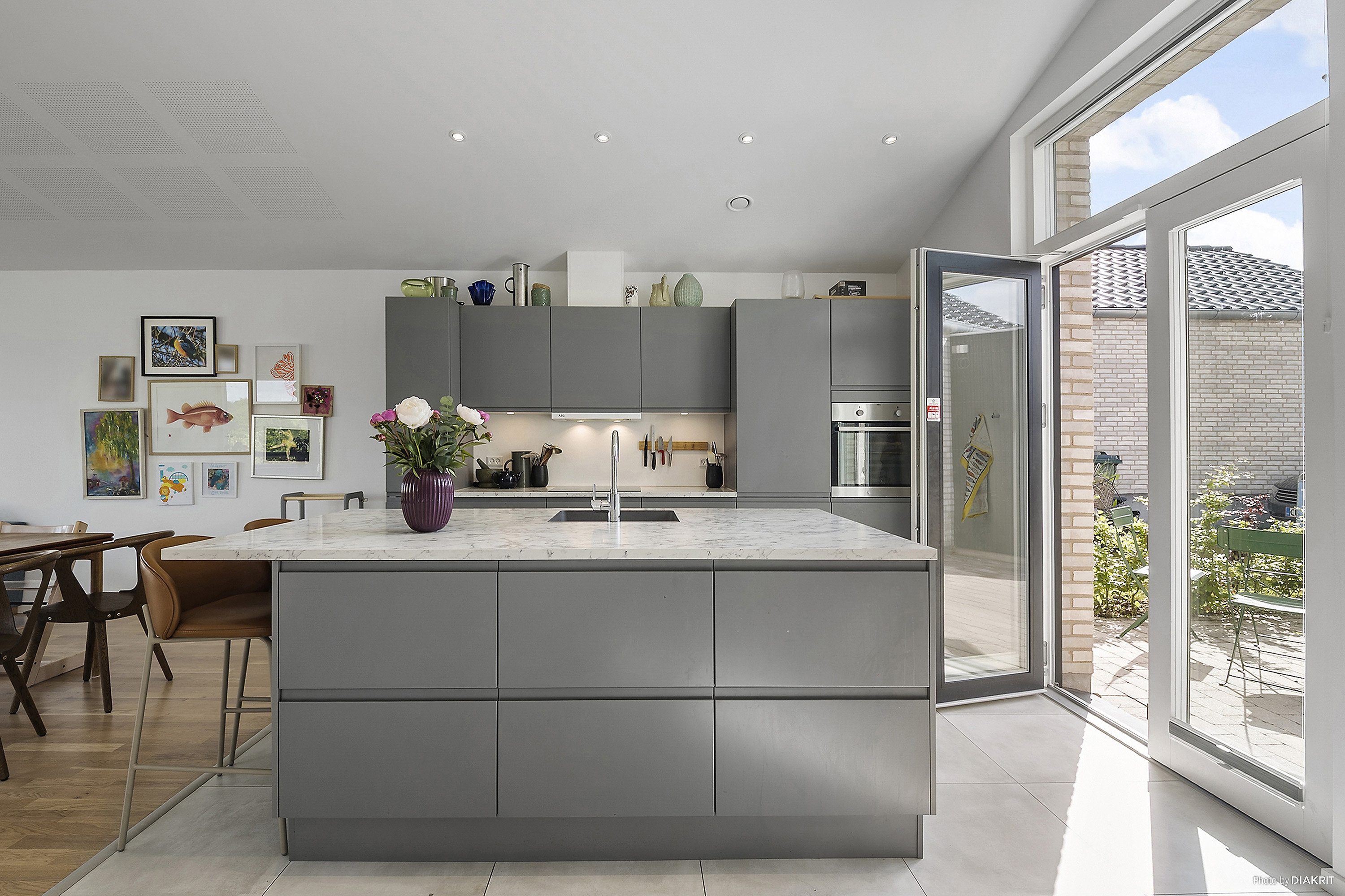 Fremhævet køkken billede i fuldskærmstilstand. Billede af Høgebakken 19, 4140 Borup