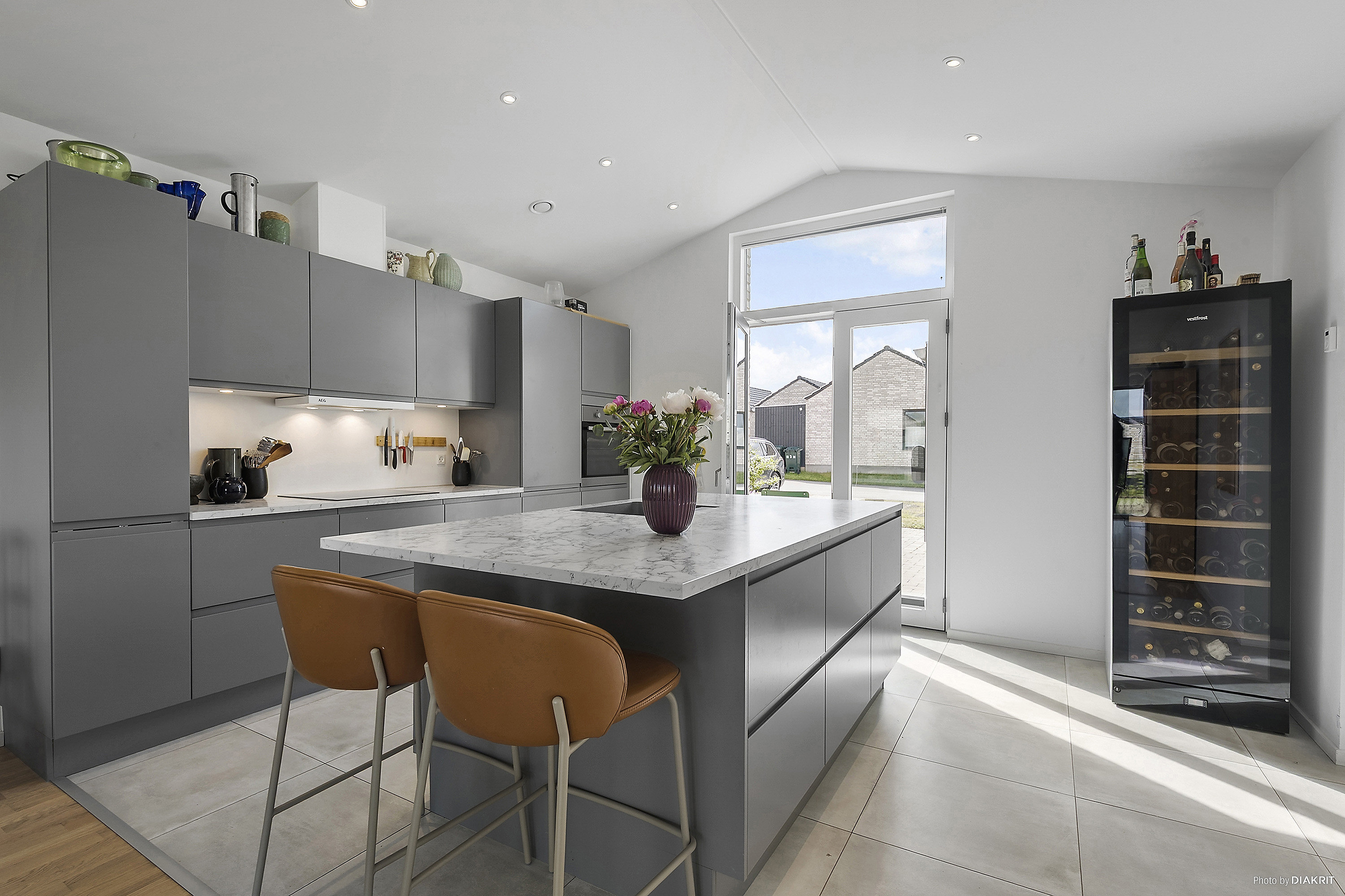 Fremhævet køkken billede i fuldskærmstilstand. Billede af Høgebakken 19, 4140 Borup