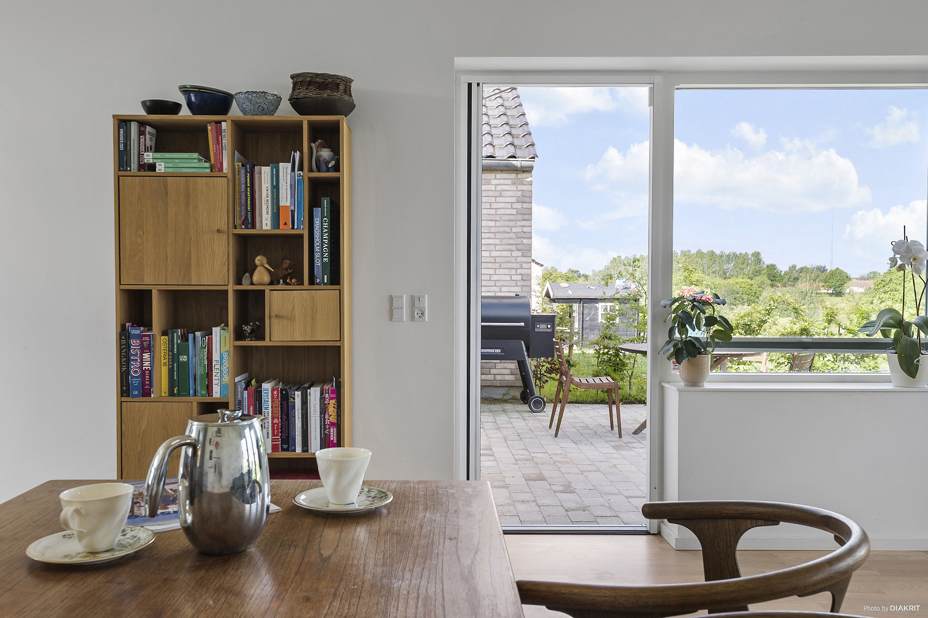 Fremhævet spisestue billede i fuldskærmstilstand. Billede af Høgebakken 19, 4140 Borup