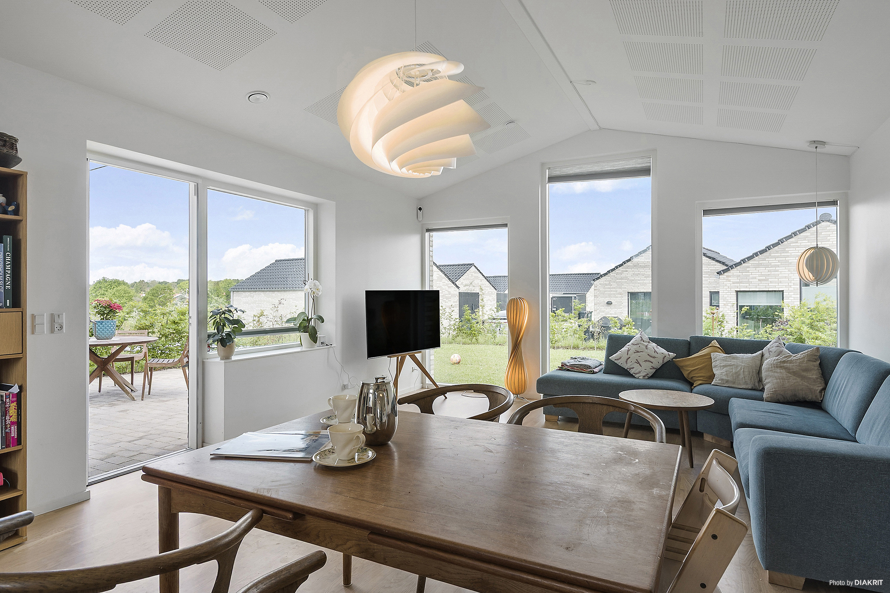 Fremhævet stue billede i fuldskærmstilstand. Billede af Høgebakken 19, 4140 Borup