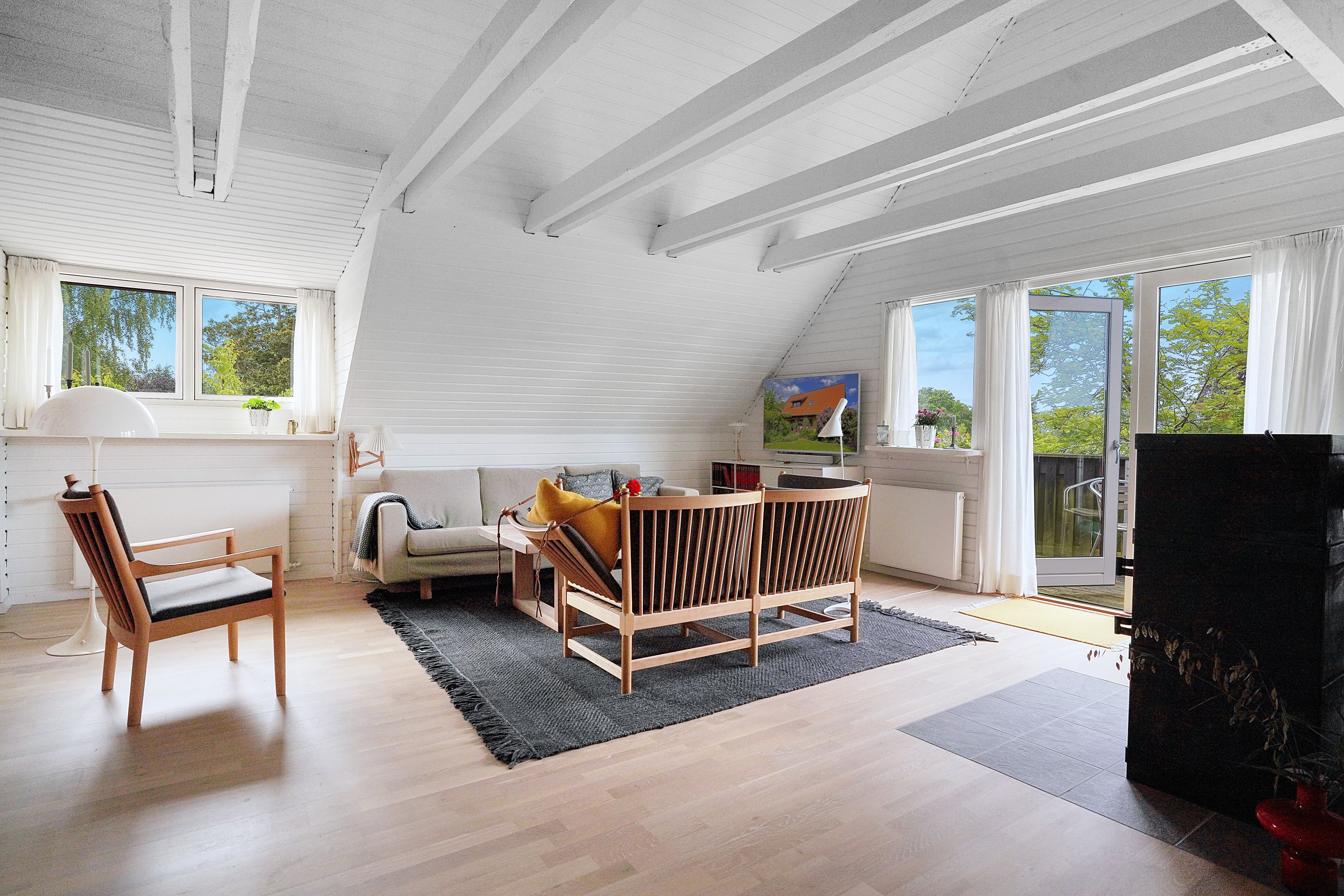 Fremhævet stue billede i fuldskærmstilstand. Billede af Gydeparken 8, Esbønderup, 3230 Græsted