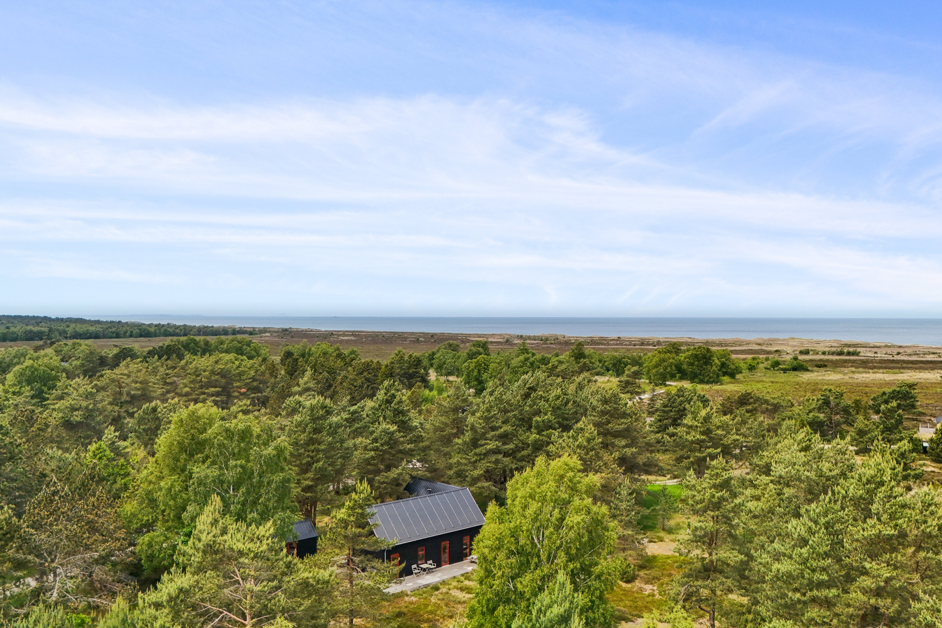 Miniaturebillede 1: luftfoto. Billede af Jenses Jolle 14, Nordmarken, 9940 Læsø