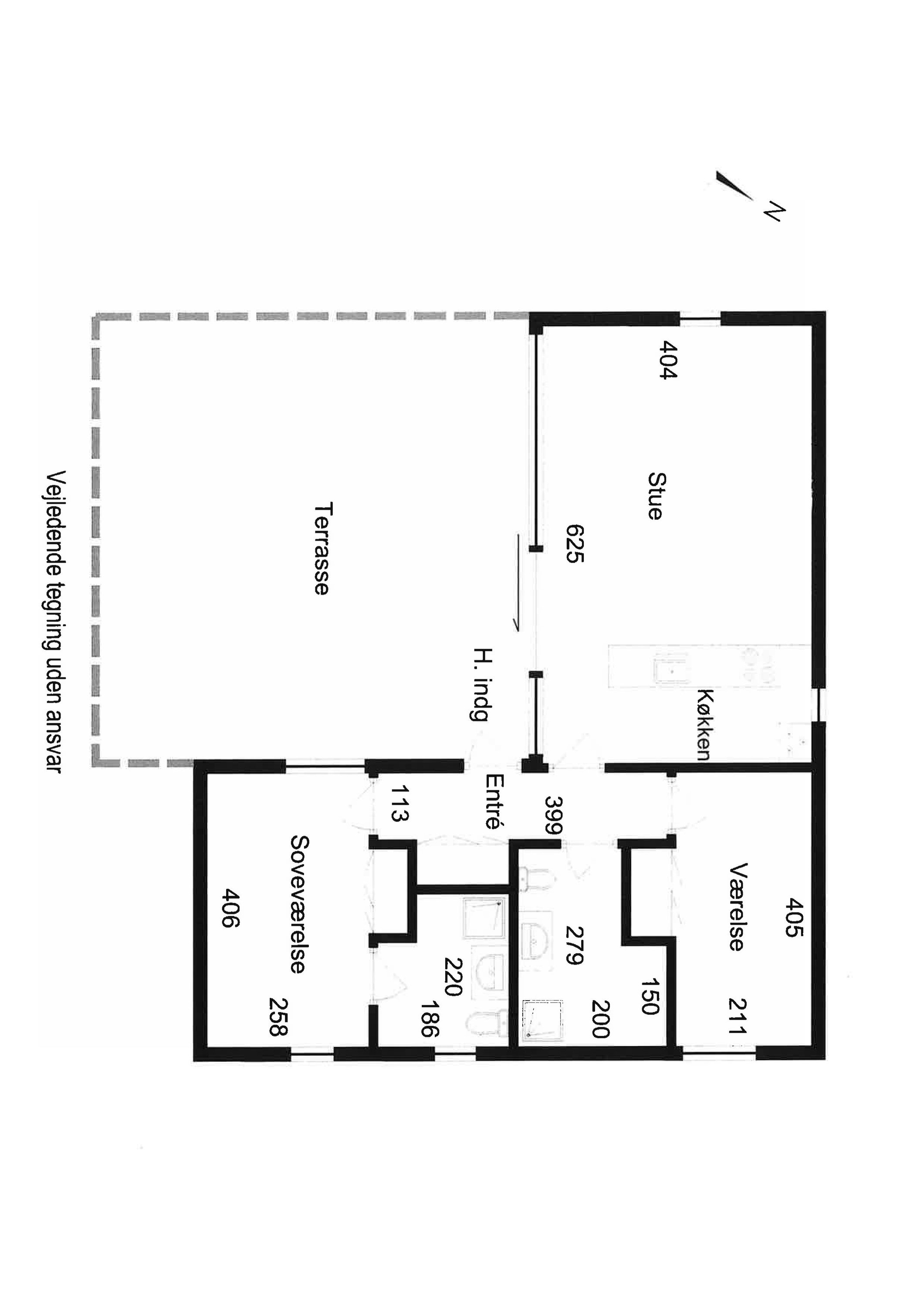 Plantegninger billede af Oddevejen 205, 5500 Middelfart