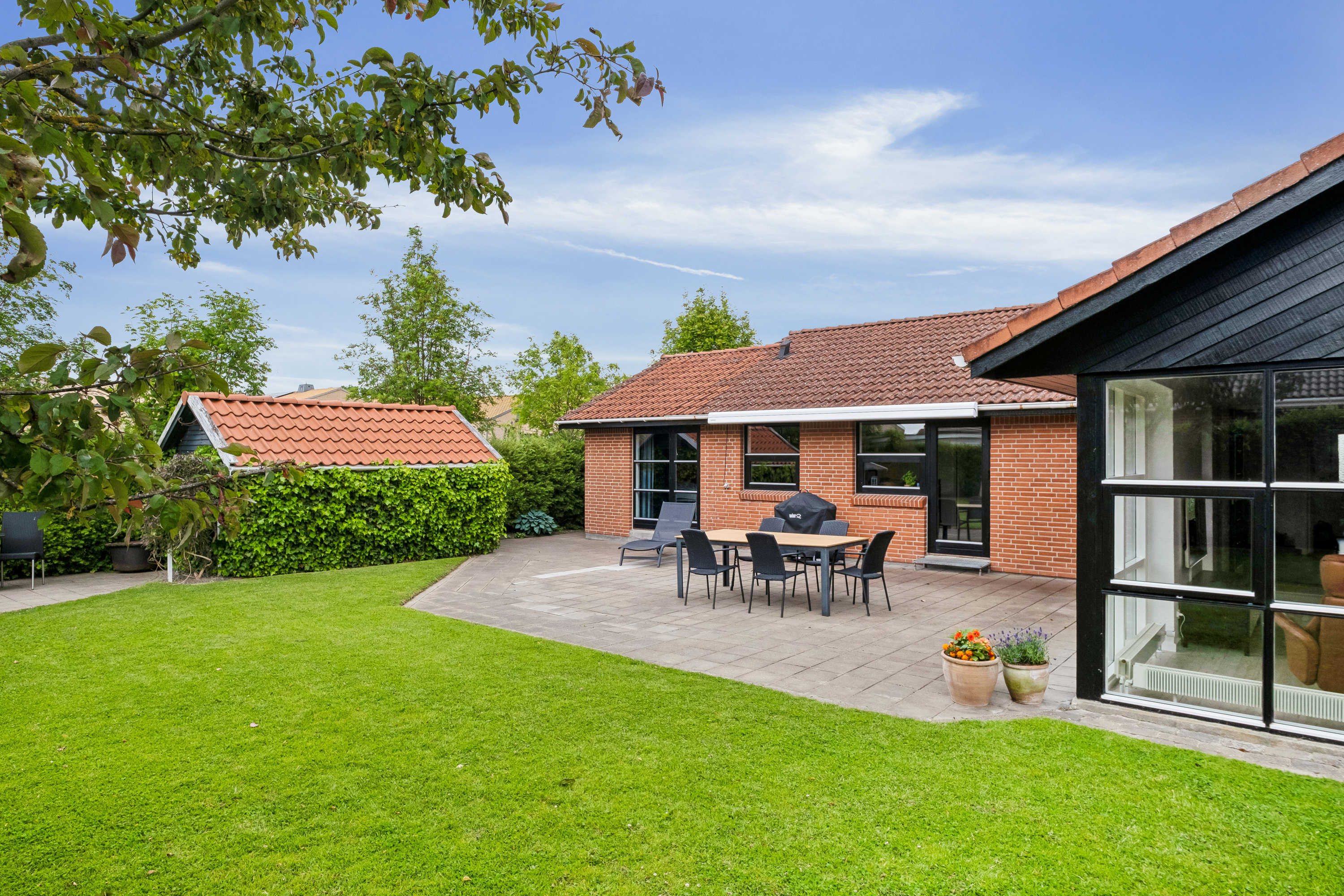 Fremhævet terrasse billede i fuldskærmstilstand. Billede af Charlotteparken 59, Stensballe, 8700 Horsens