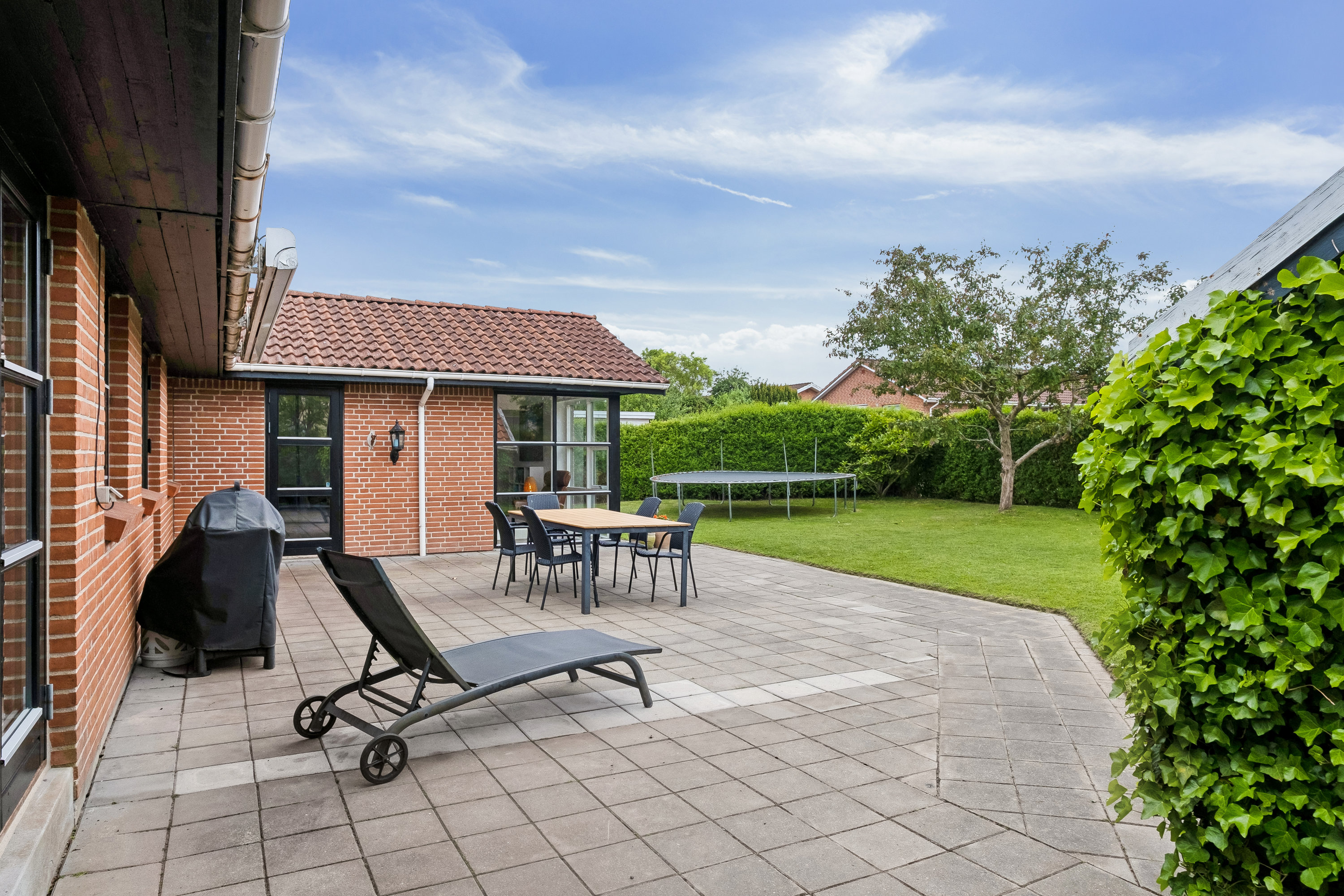 Fremhævet terrasse billede i fuldskærmstilstand. Billede af Charlotteparken 59, Stensballe, 8700 Horsens