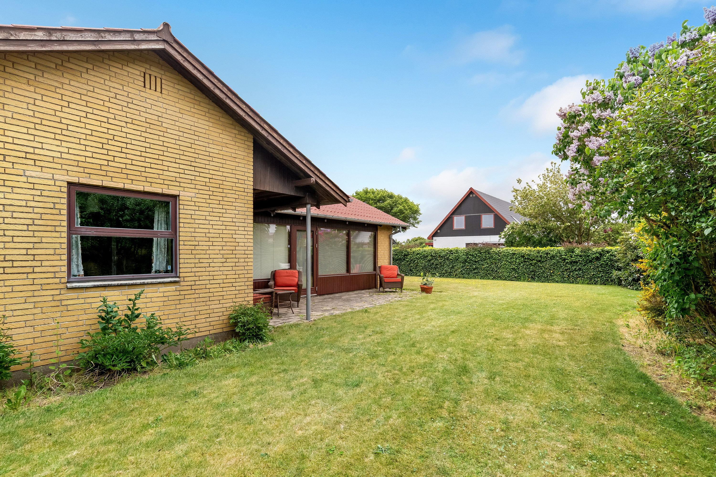 Fremhævet have billede i fuldskærmstilstand. Billede af Kongehøjen 23, Hornshøj, 7500 Holstebro