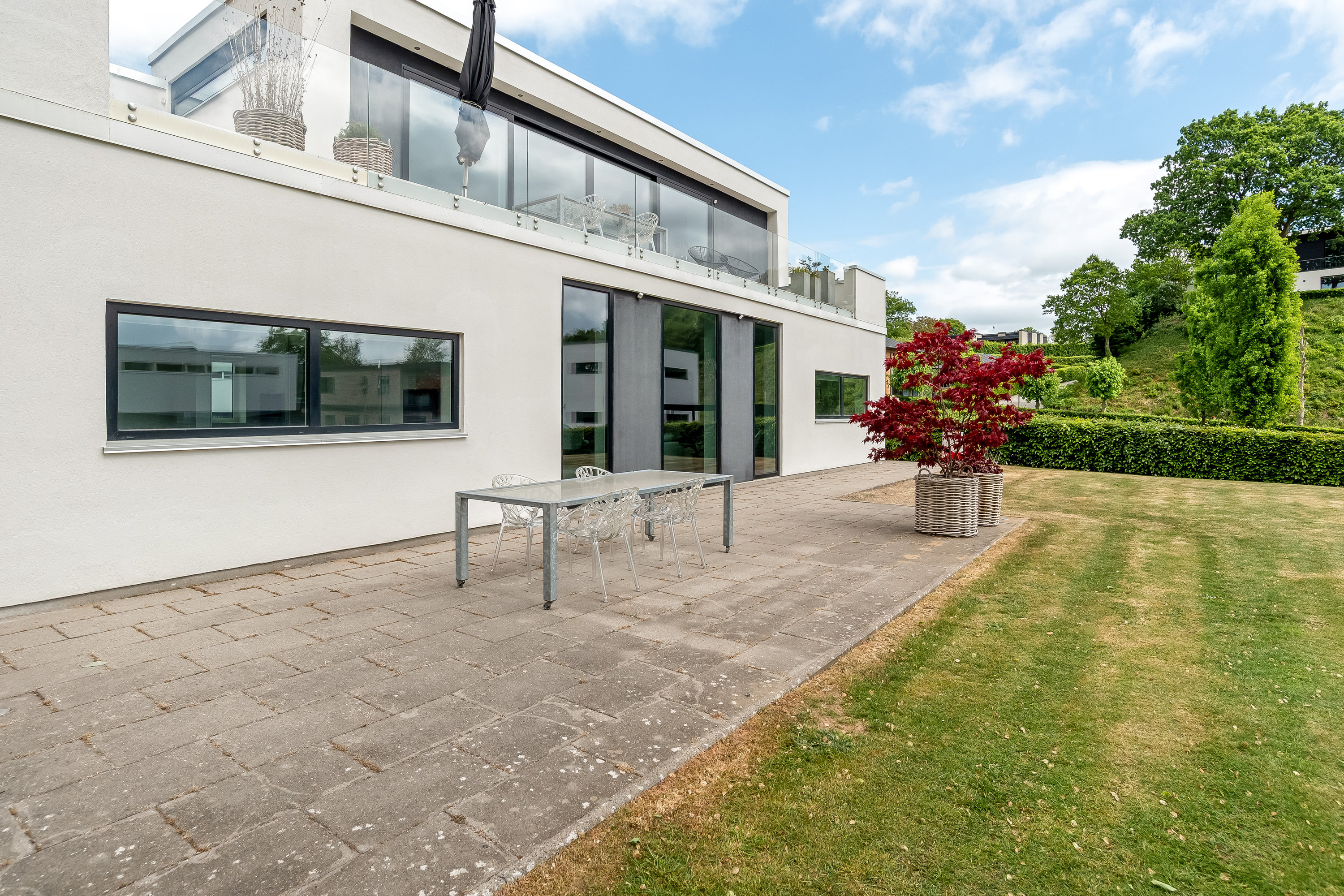 Fremhævet terrasse billede i fuldskærmstilstand. Billede af Lyngbakken 14A, 7500 Holstebro