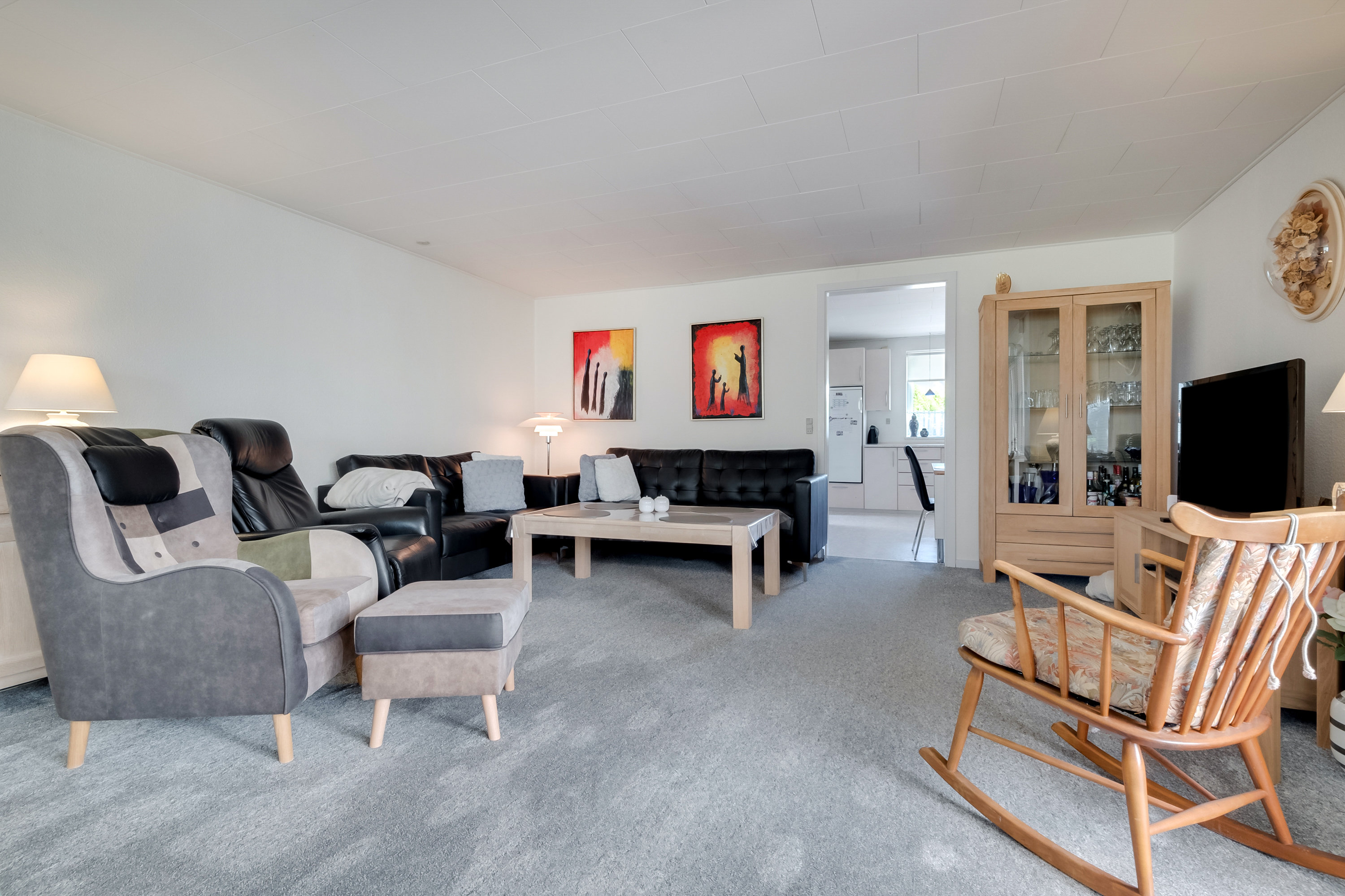 Fremhævet stue billede i fuldskærmstilstand. Billede af Broholmvej 1, Allested-Vejle, 5672 Broby