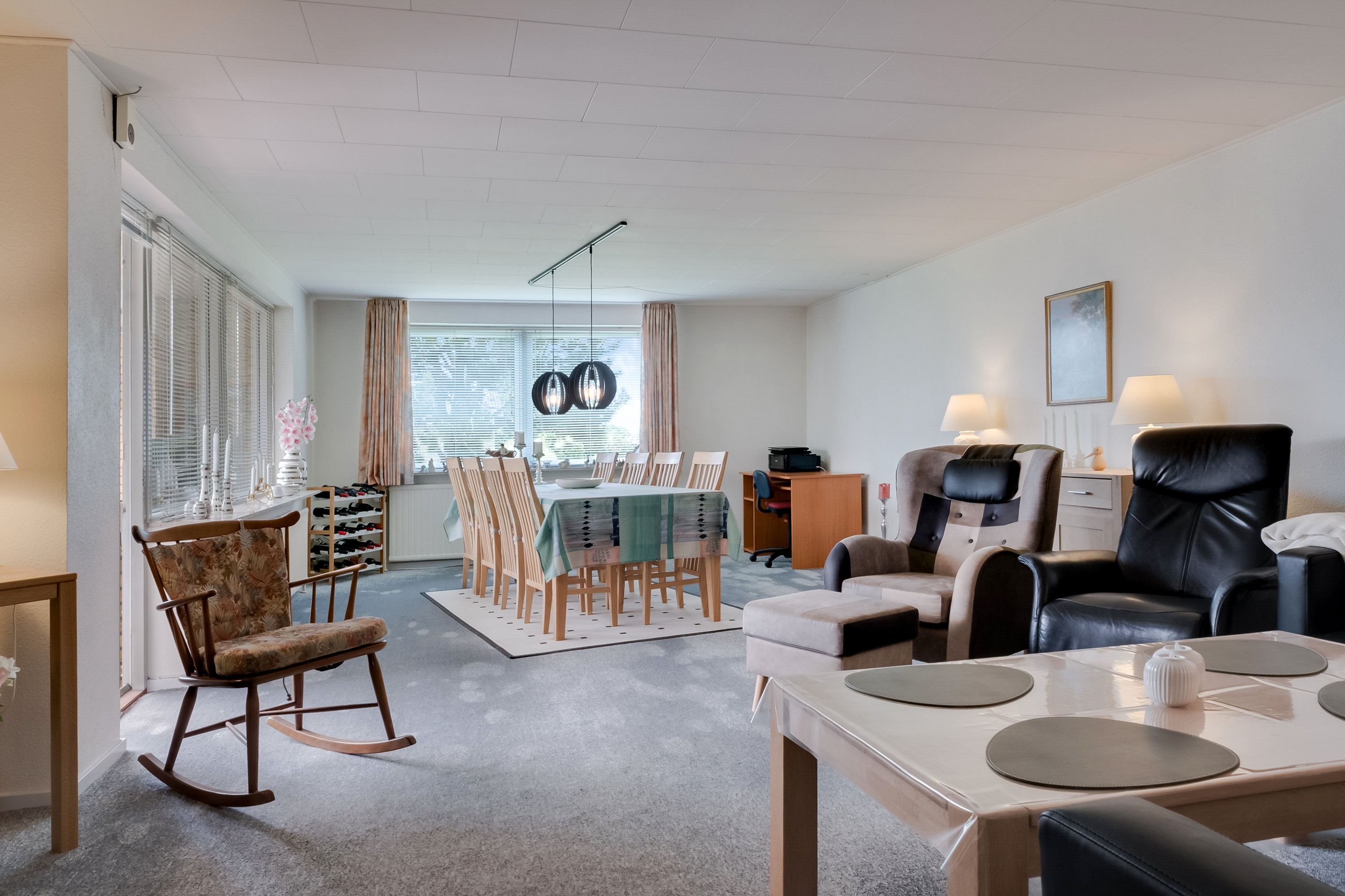 Fremhævet stue billede i fuldskærmstilstand. Billede af Broholmvej 1, Allested-Vejle, 5672 Broby