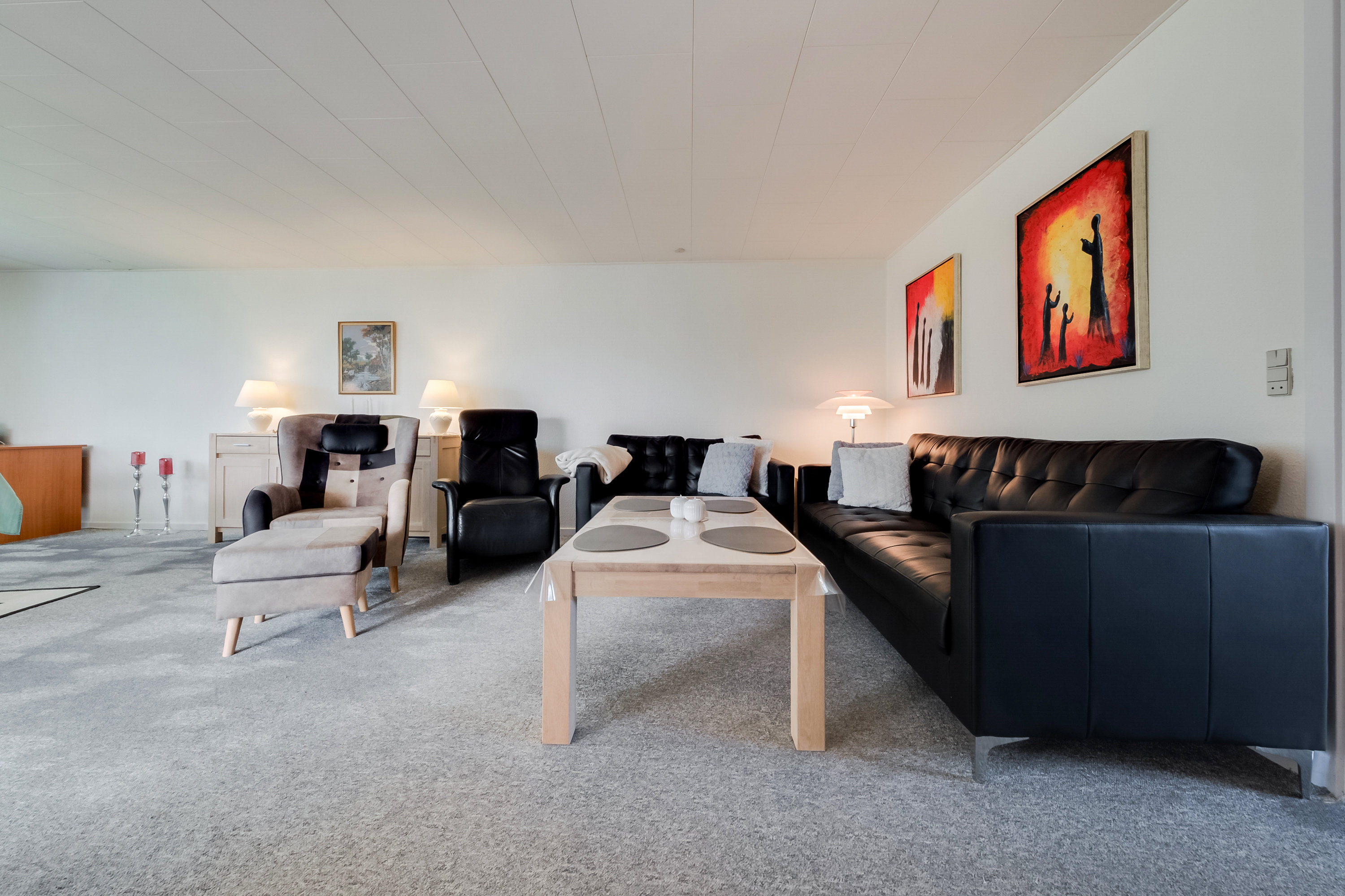 Fremhævet stue billede i fuldskærmstilstand. Billede af Broholmvej 1, Allested-Vejle, 5672 Broby