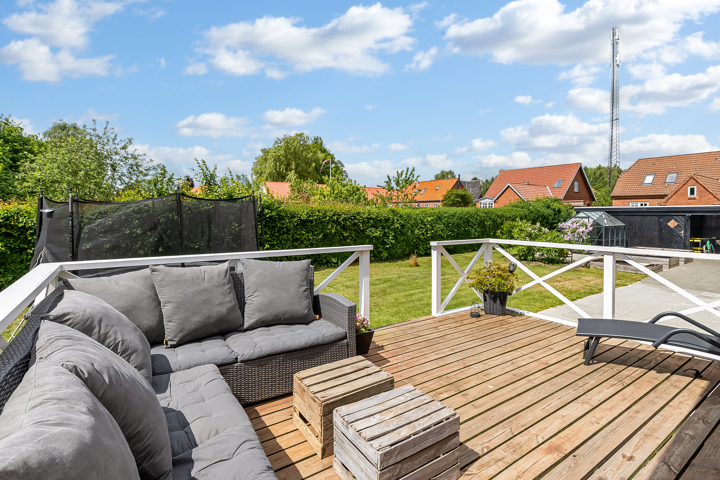 Fremhævet terrasse billede i fuldskærmstilstand. Billede af Vinkelvej 3, Pjedsted, 7000 Fredericia