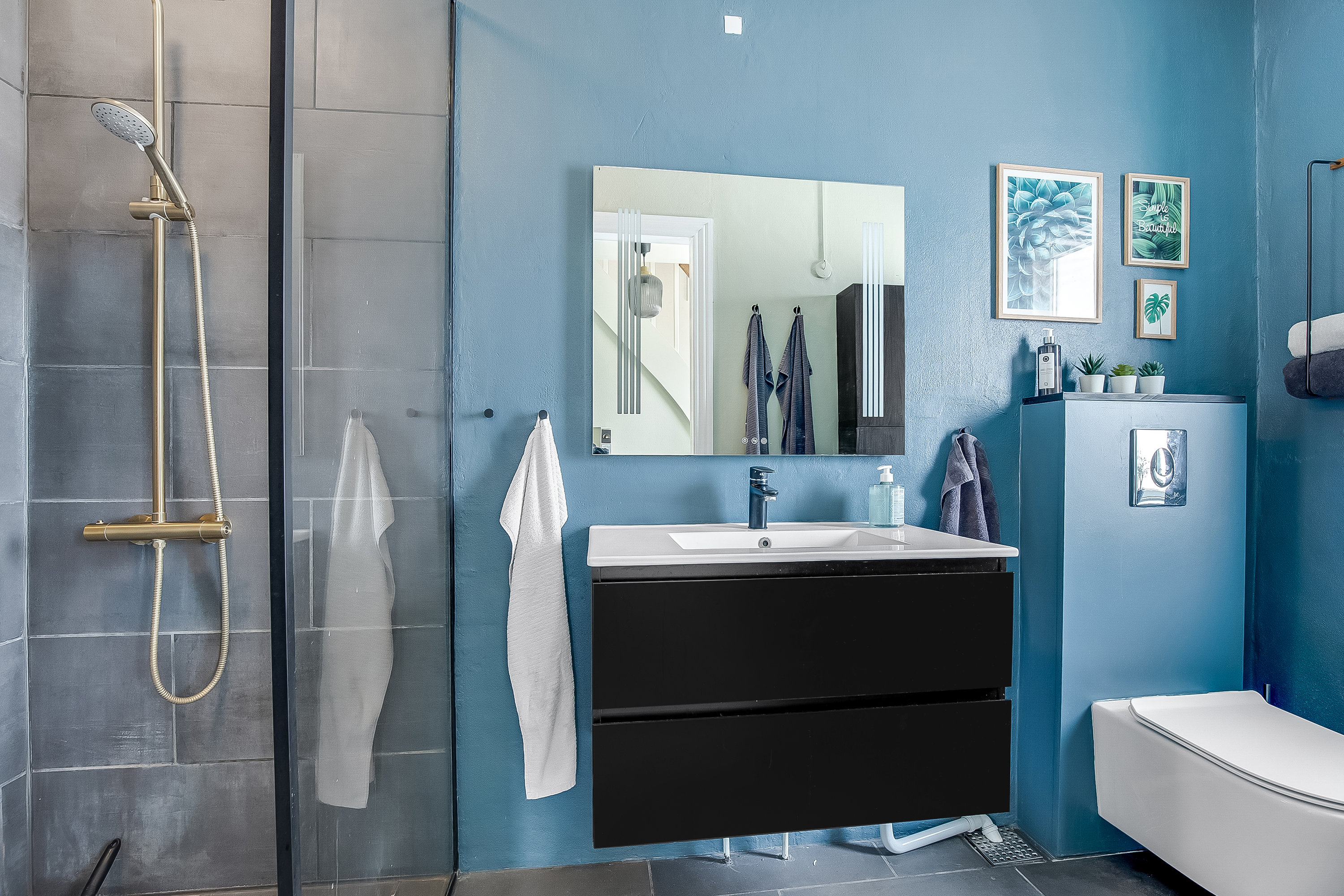 Fremhævet badeværelse billede i fuldskærmstilstand. Billede af Vinkelvej 3, Pjedsted, 7000 Fredericia