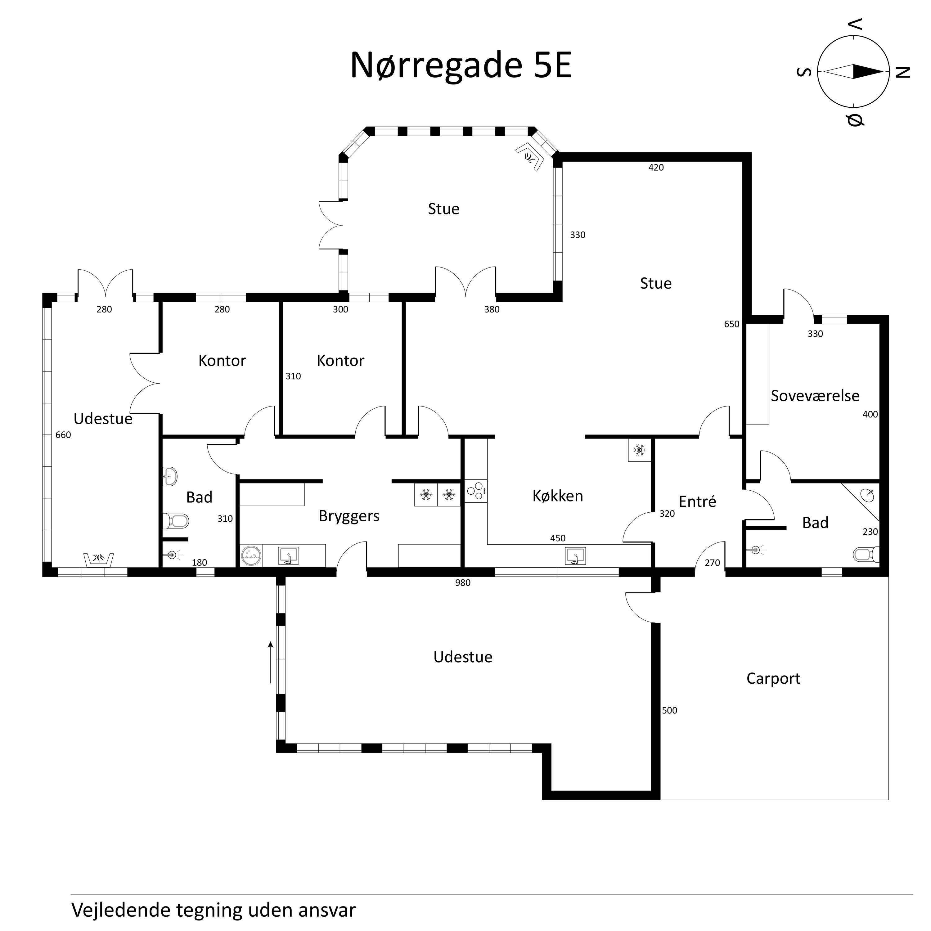 Plantegninger billede af Nørregade 5E, 9632 Møldrup