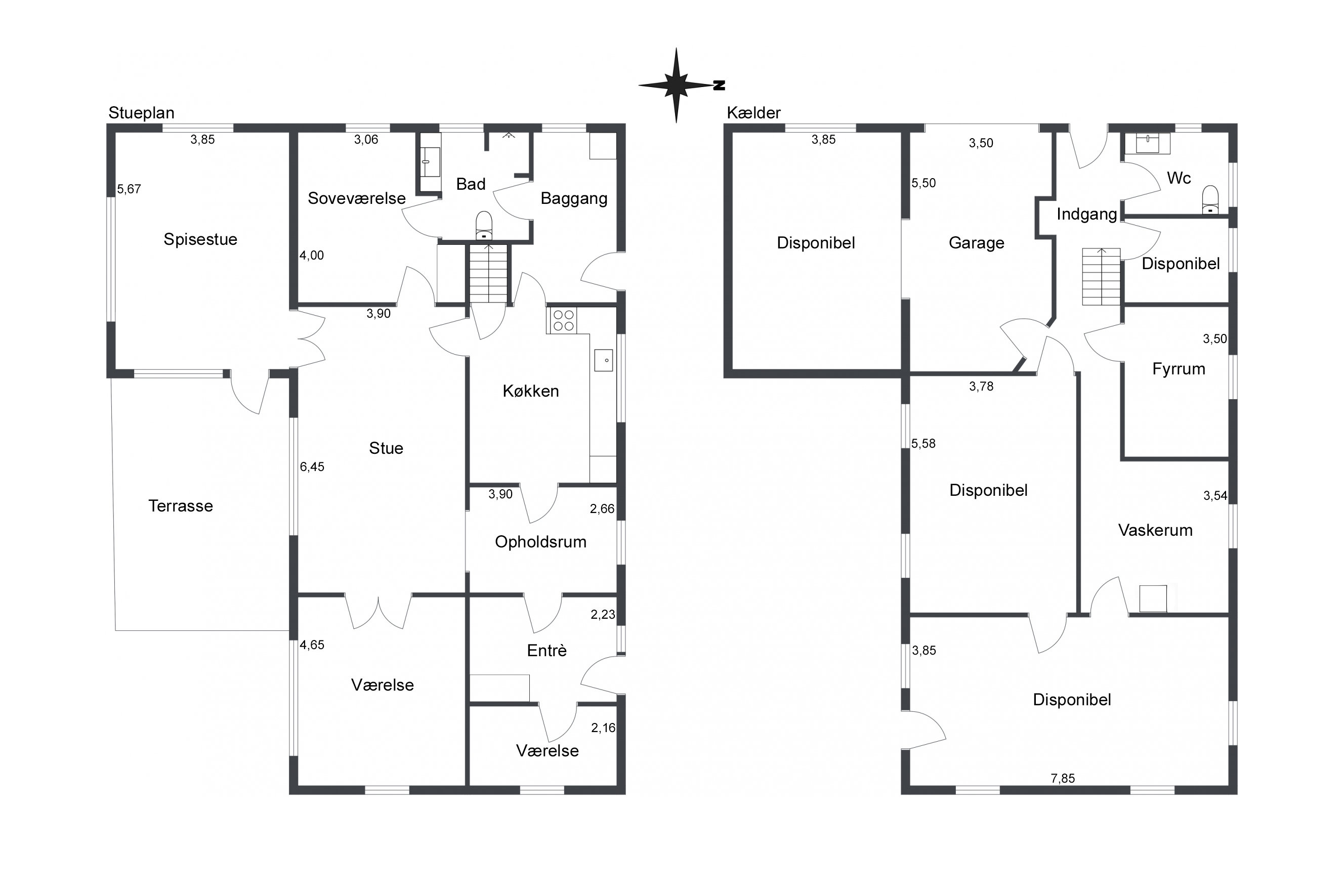 Plantegninger billede af Møllegårdsvej 2, 9750 Østervrå