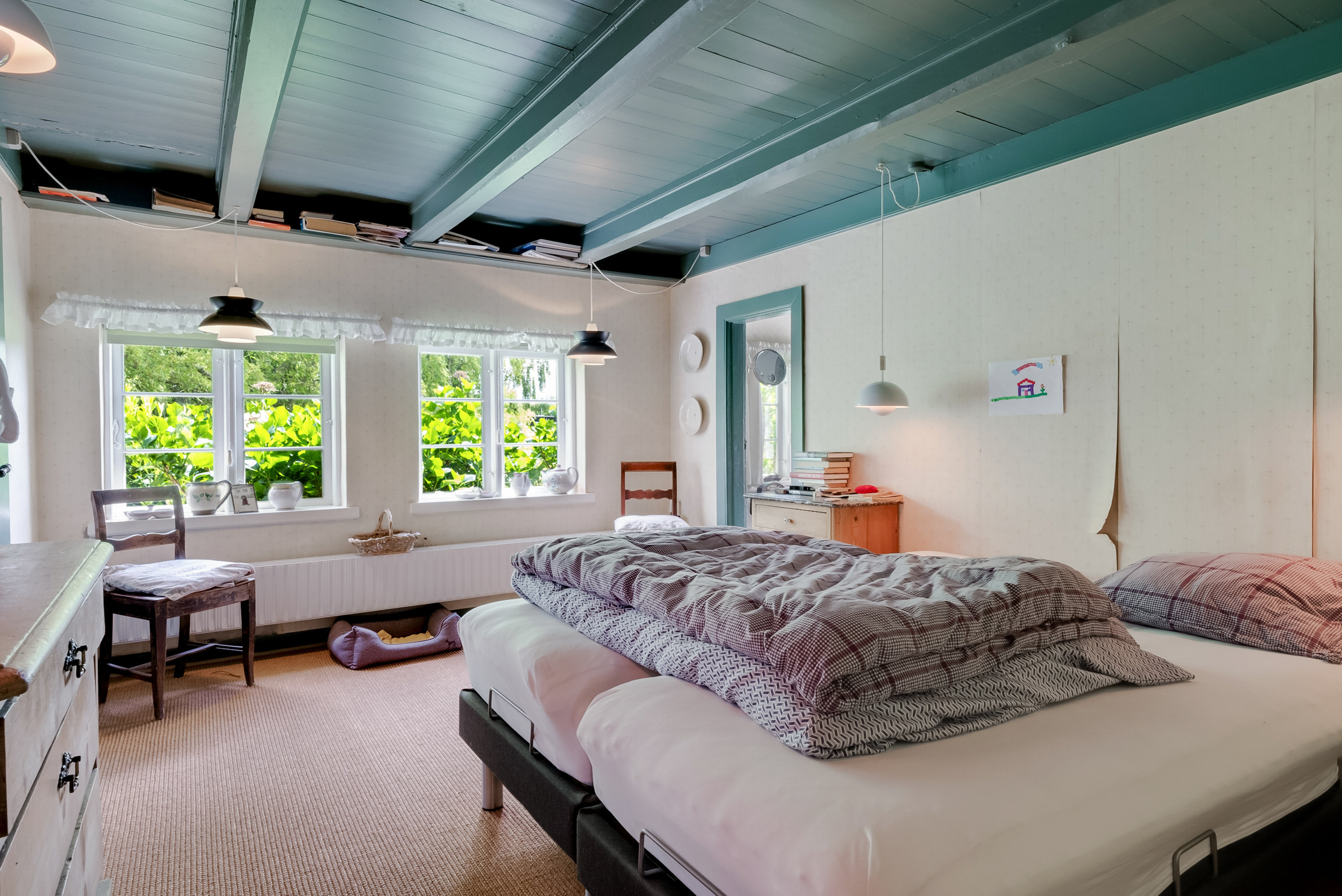 Fremhævet soveværelse billede i fuldskærmstilstand. Billede af Grave Banke 7, Strandby Mk, 5683 Haarby