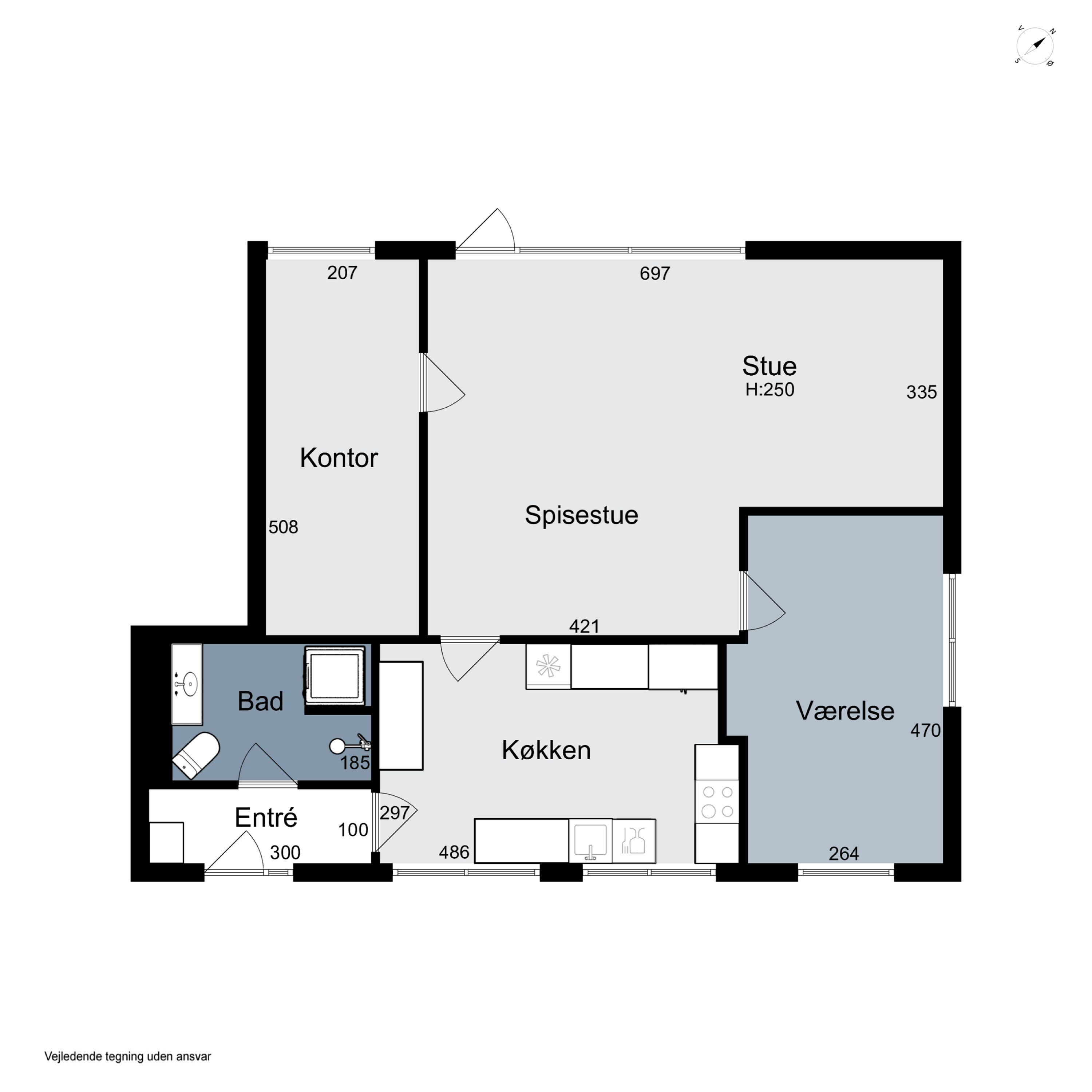 Plantegninger billede af Dragsbæk Fjordvej 1B, 7700 Thisted