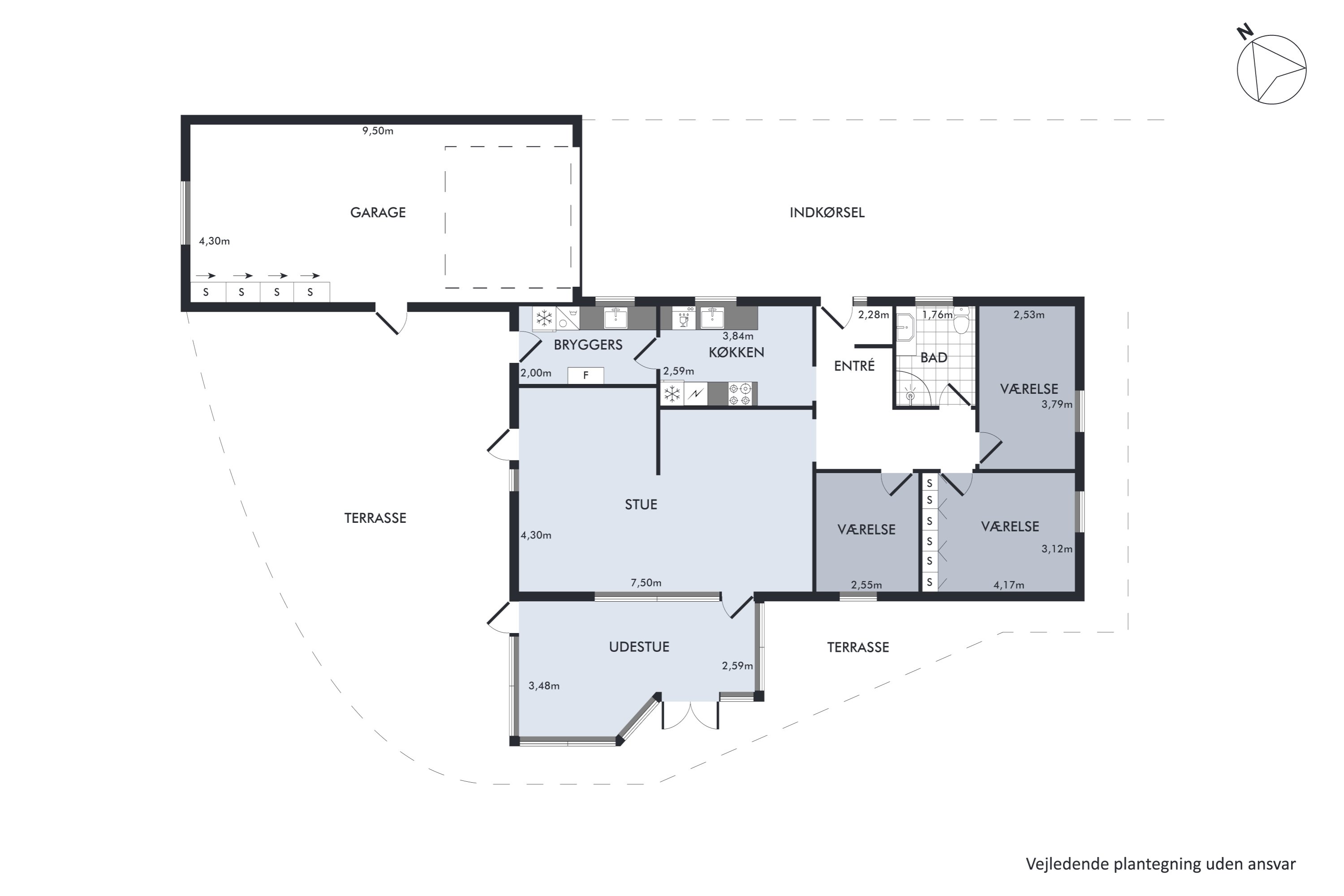 Plantegninger billede af Majalle 18, Torsted, 8700 Horsens