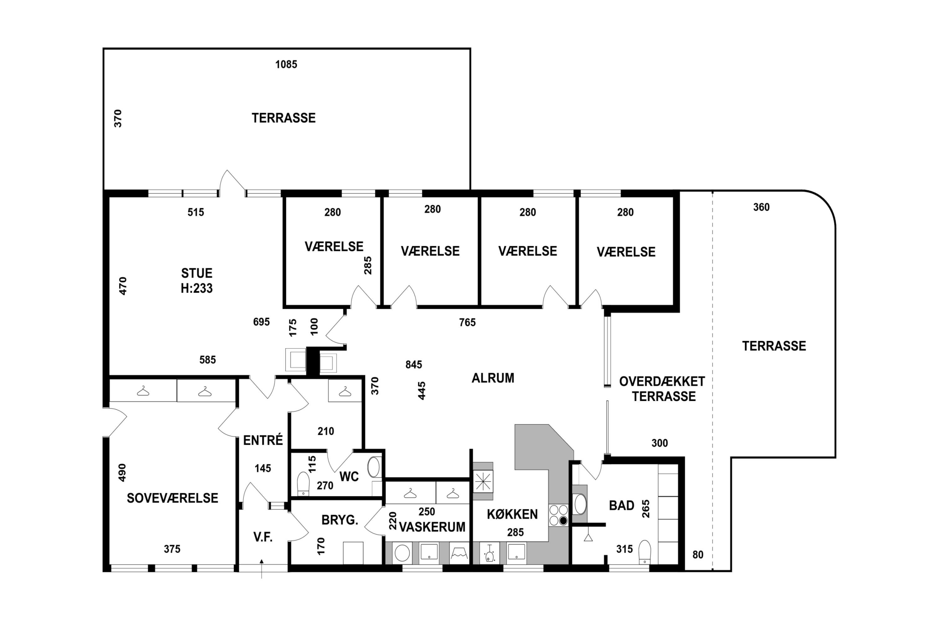 Plantegninger billede af Slåenvangen 5, Munkerup, 3120 Dronningmølle