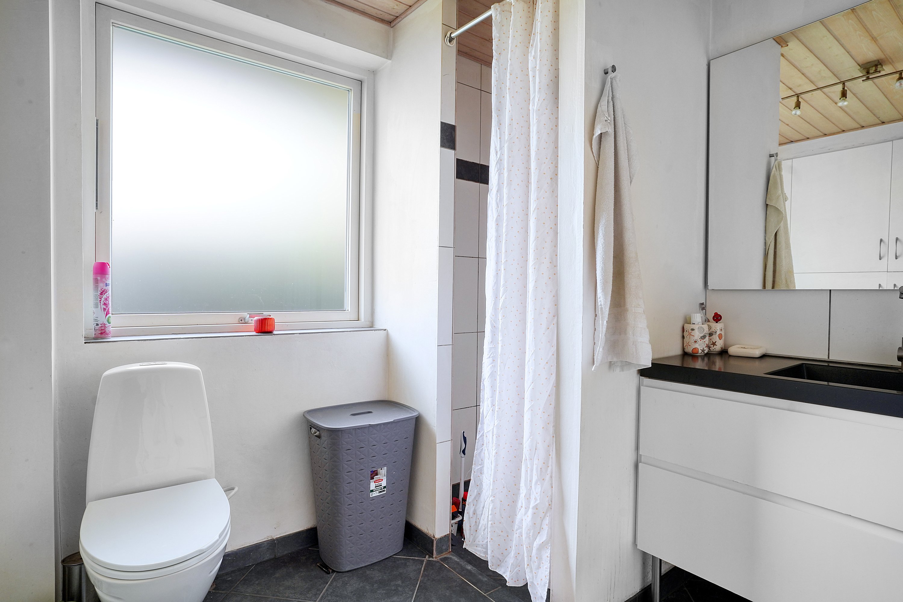 Fremhævet badeværelse billede i fuldskærmstilstand. Billede af Slåenvangen 5, Munkerup, 3120 Dronningmølle