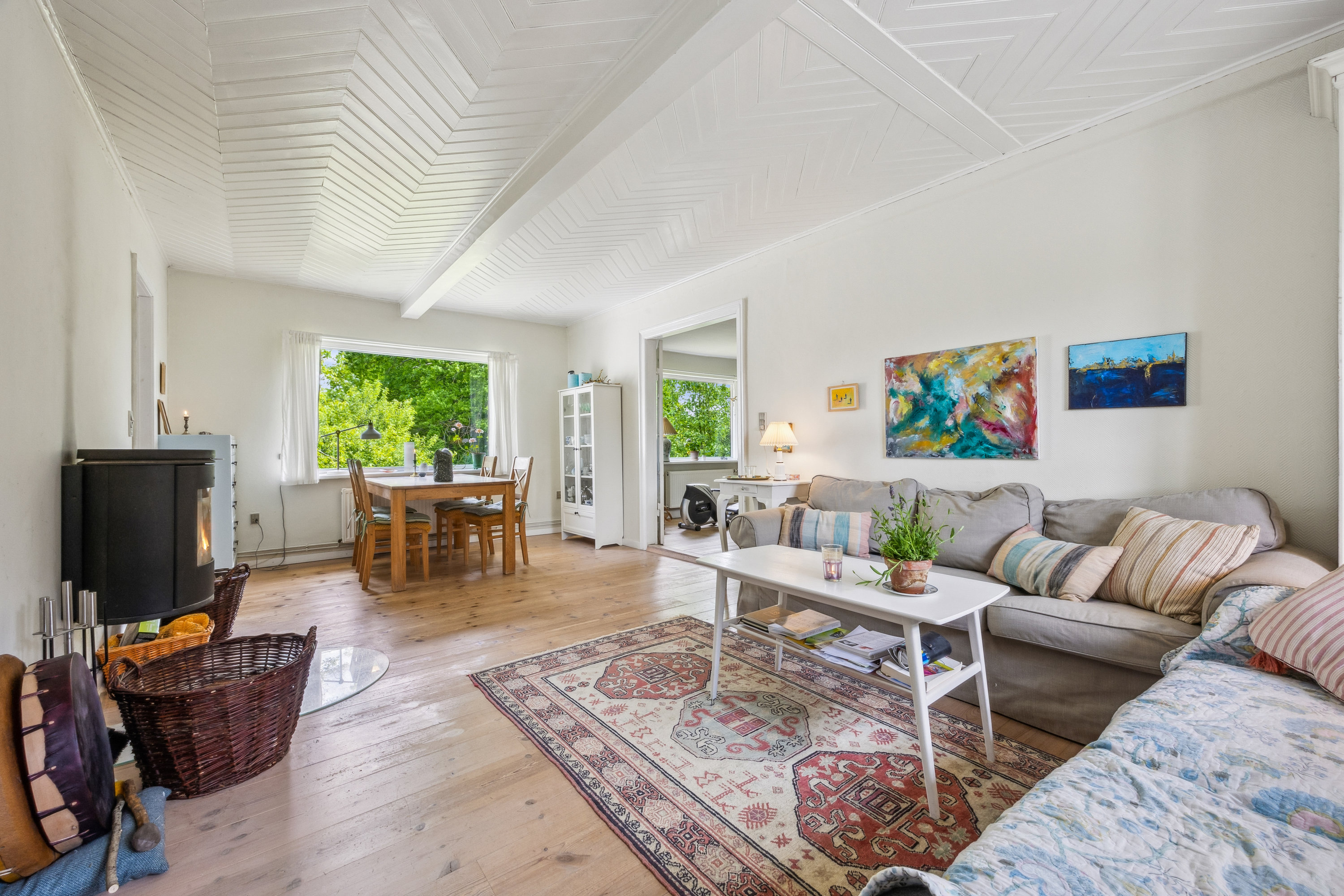 Fremhævet stue billede i fuldskærmstilstand. Billede af Sønderødvej 29, Tågerup, 4291 Ruds Vedby