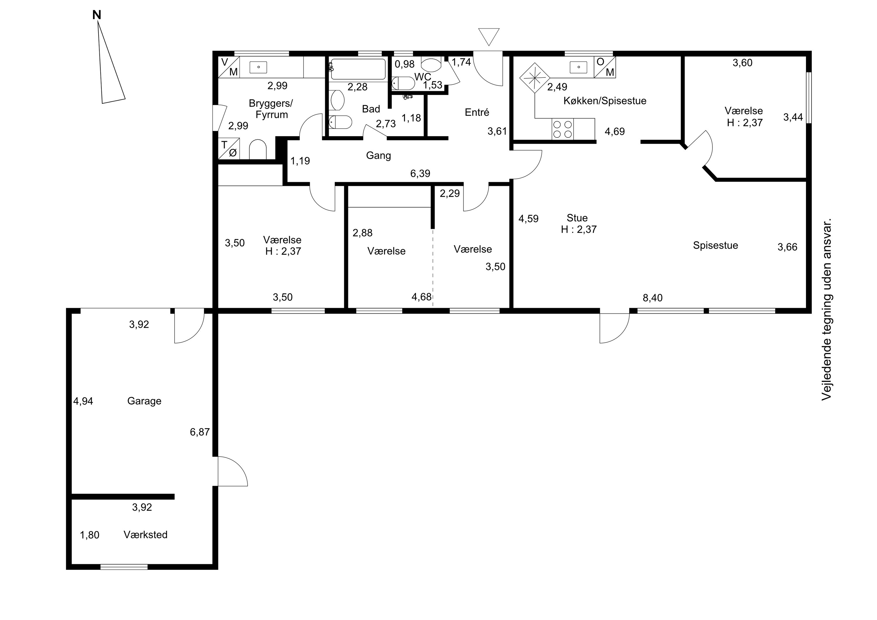 Plantegninger billede af Engvangsvej 100, Strøby Egede, 4600 Køge