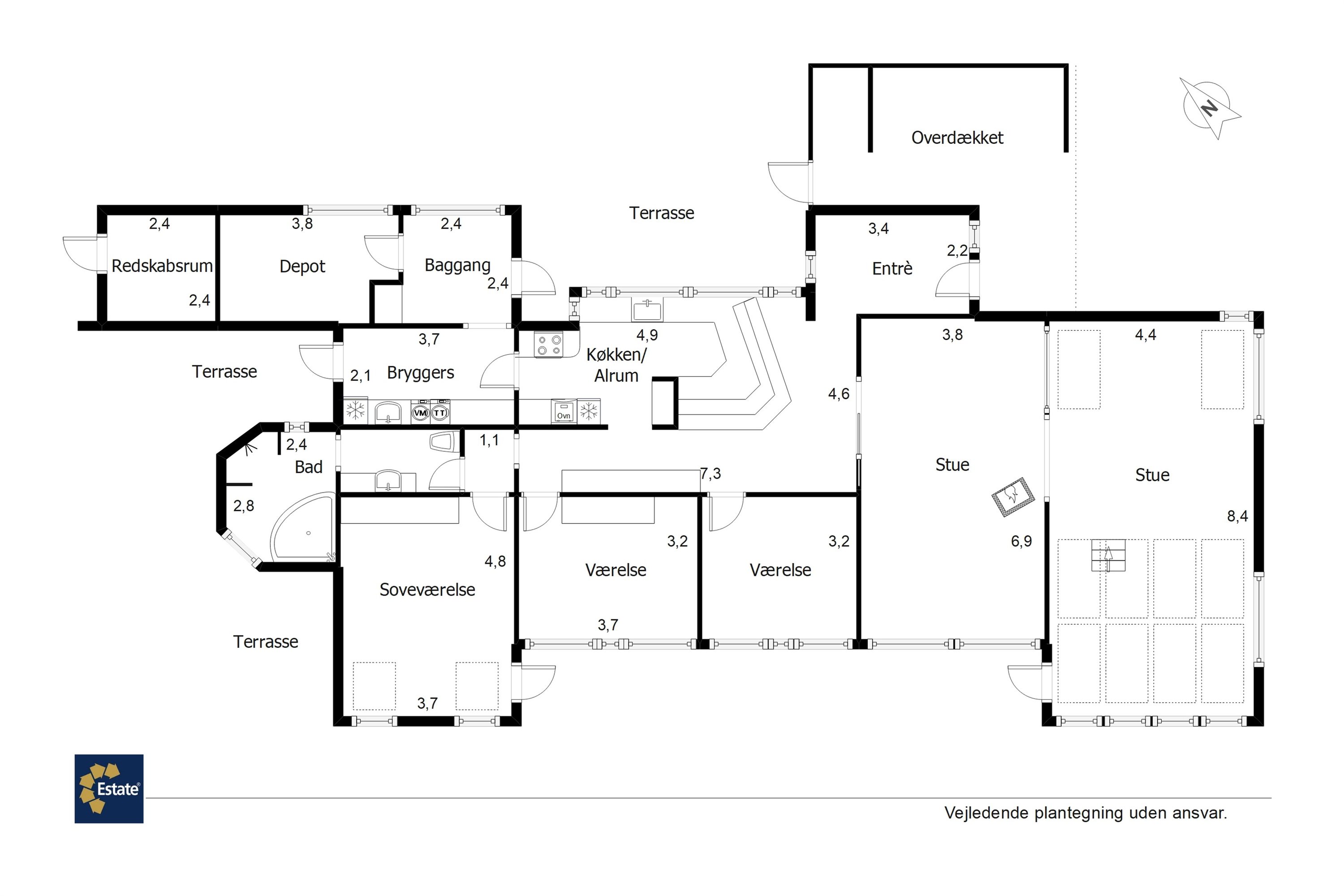 Plantegninger billede af Bogfinkevej 25, 7190 Billund