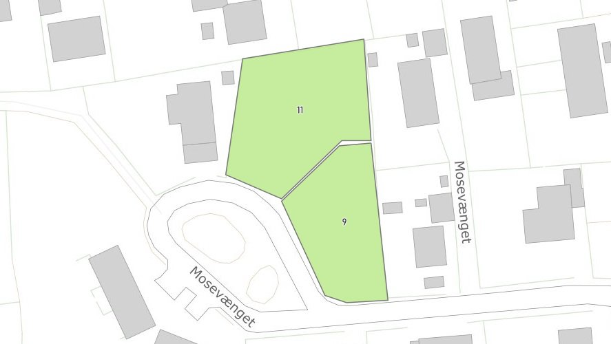 Helårsgrund på Mosevænget 9 og 11, Krarup, 5750 Ringe