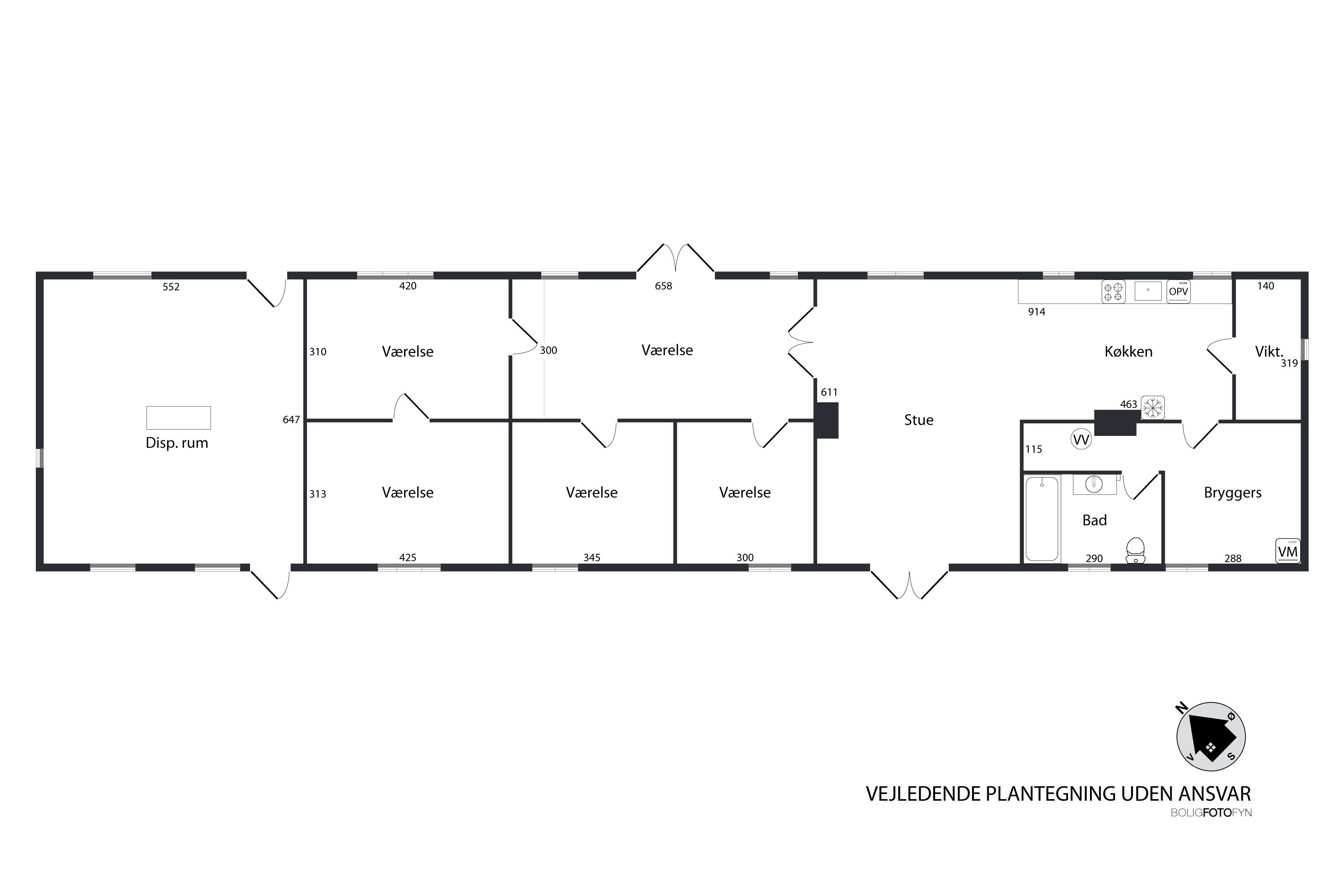 Plantegninger billede af Juelsbergvej 4, Juelsberg, 5800 Nyborg